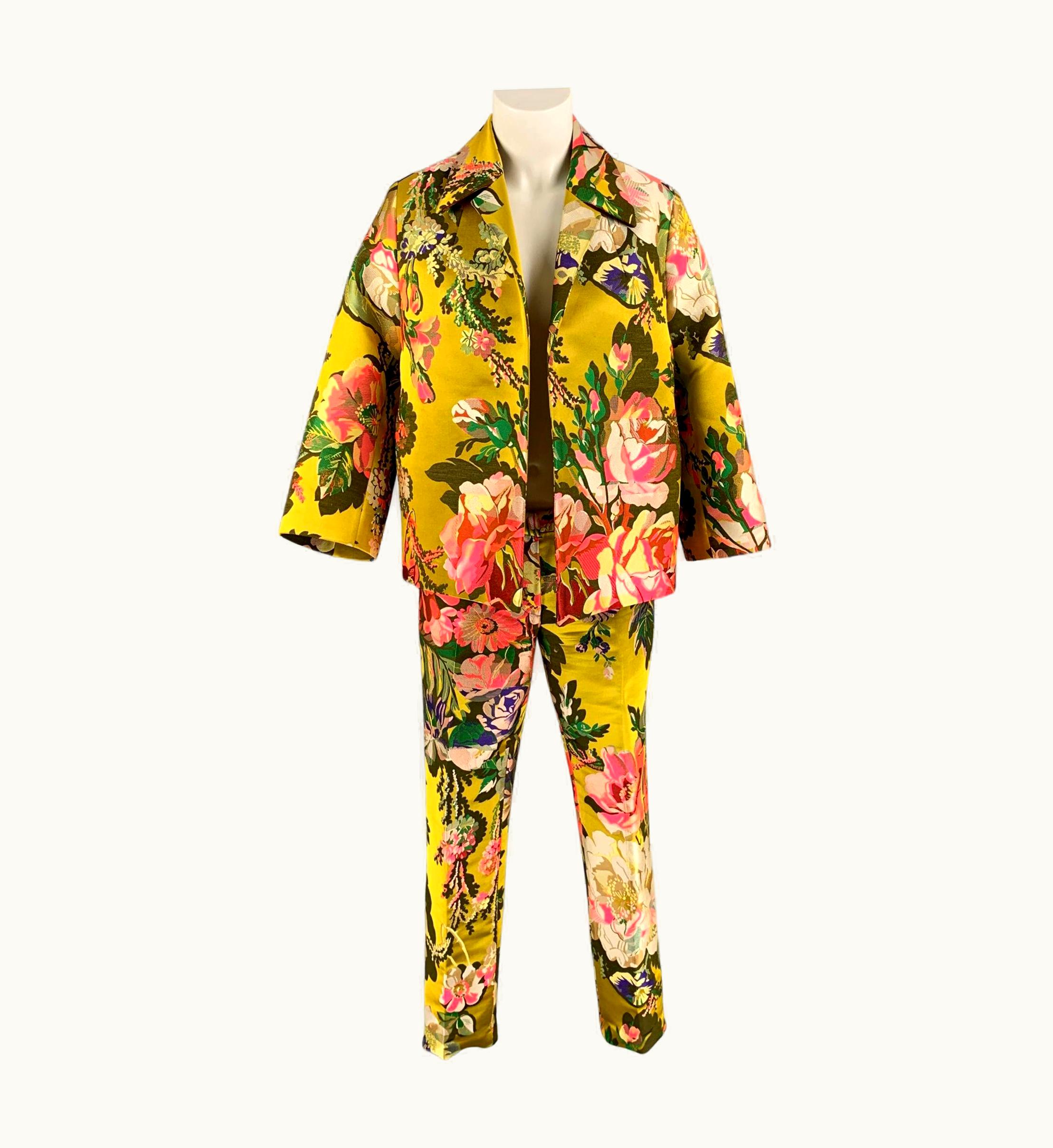 Christian Lacroix Dries Van Noten Christian Lacroix S/S 20 Multi-Color Floral Suit
