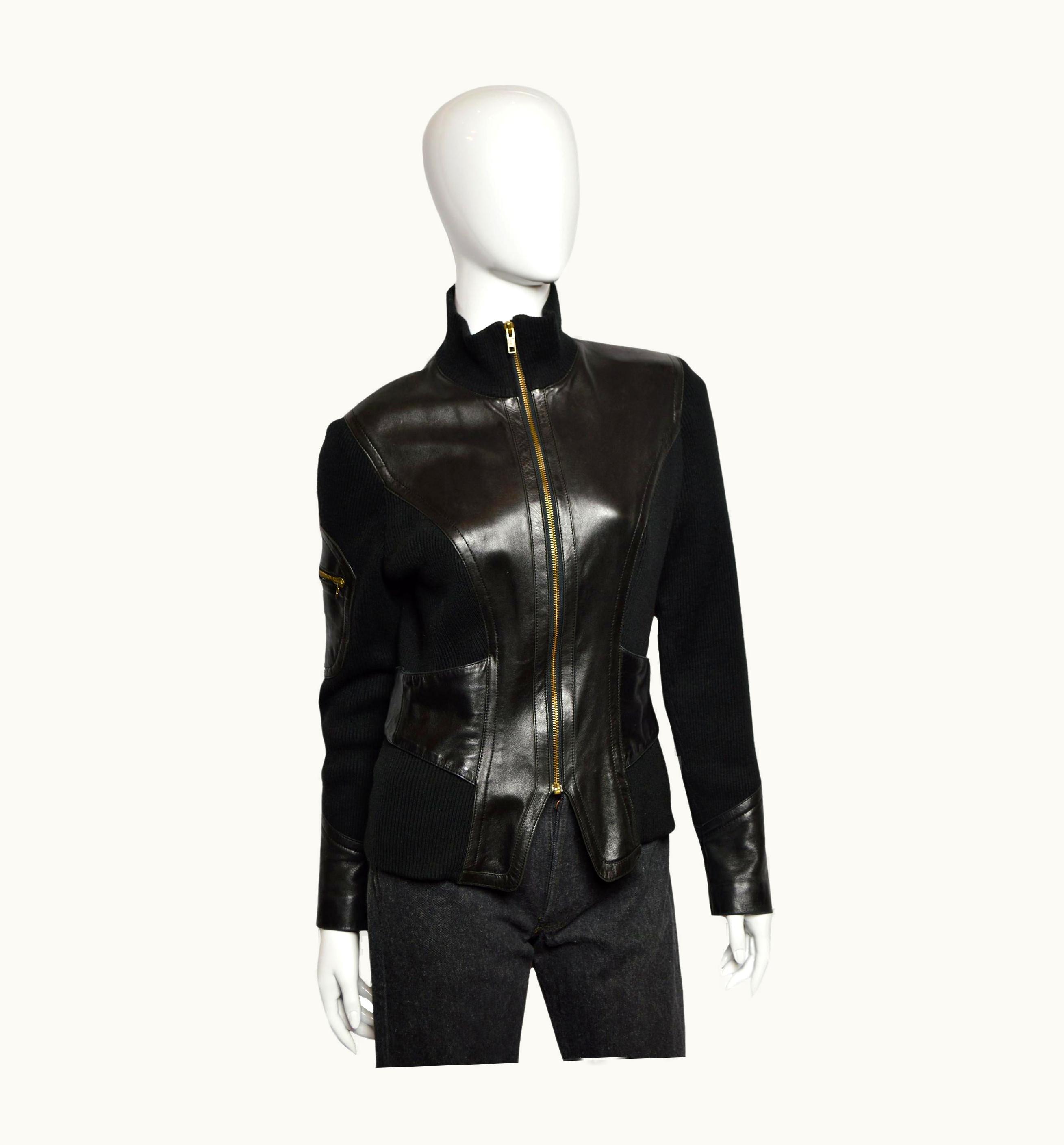 Jean-Claude Jitrois Jitrois Vintage Leather Jacket, 1997s