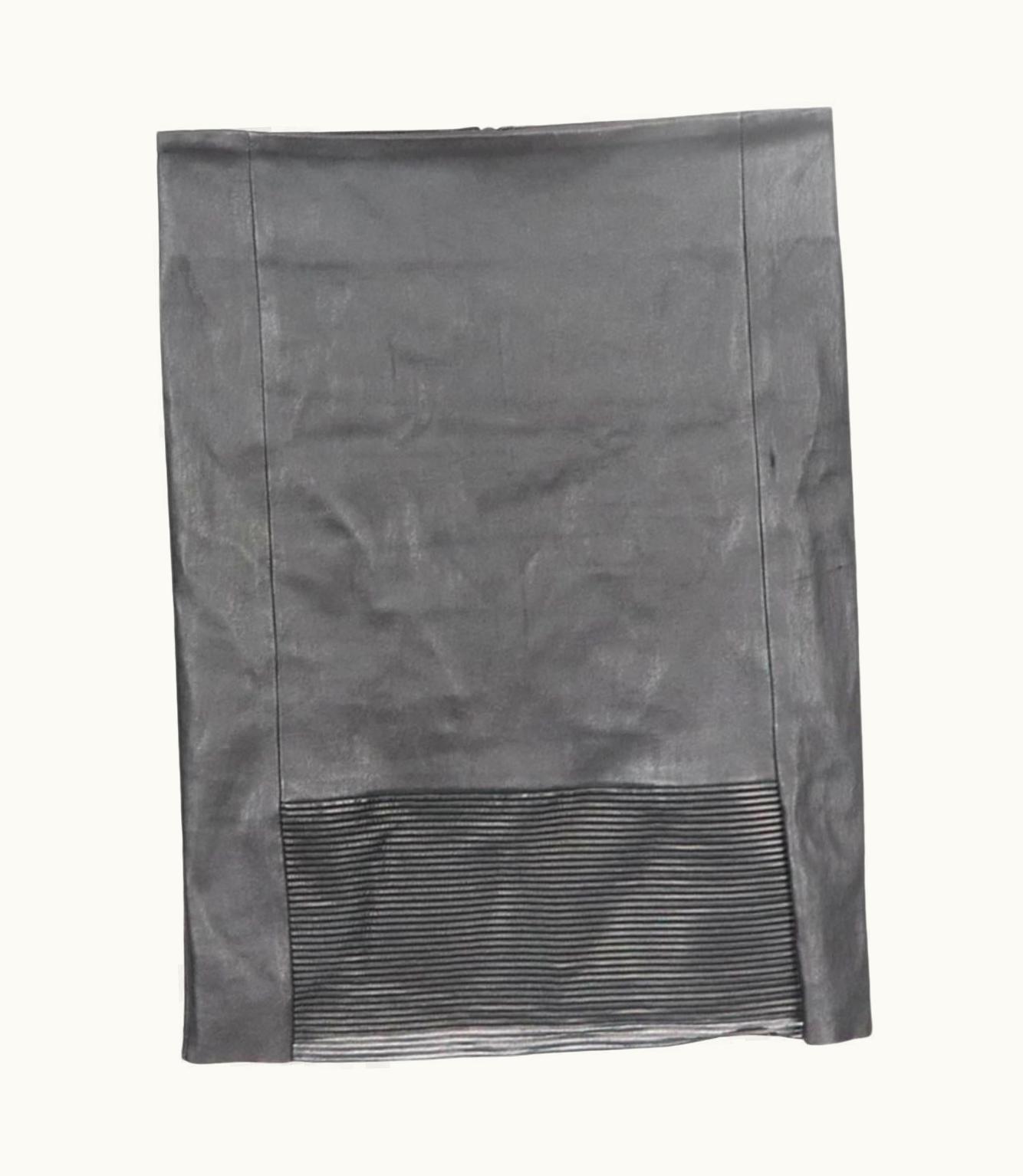 Jean-Claude Jitrois Jitrois Stretch Leather Mini Skirt Uk UZ0598221