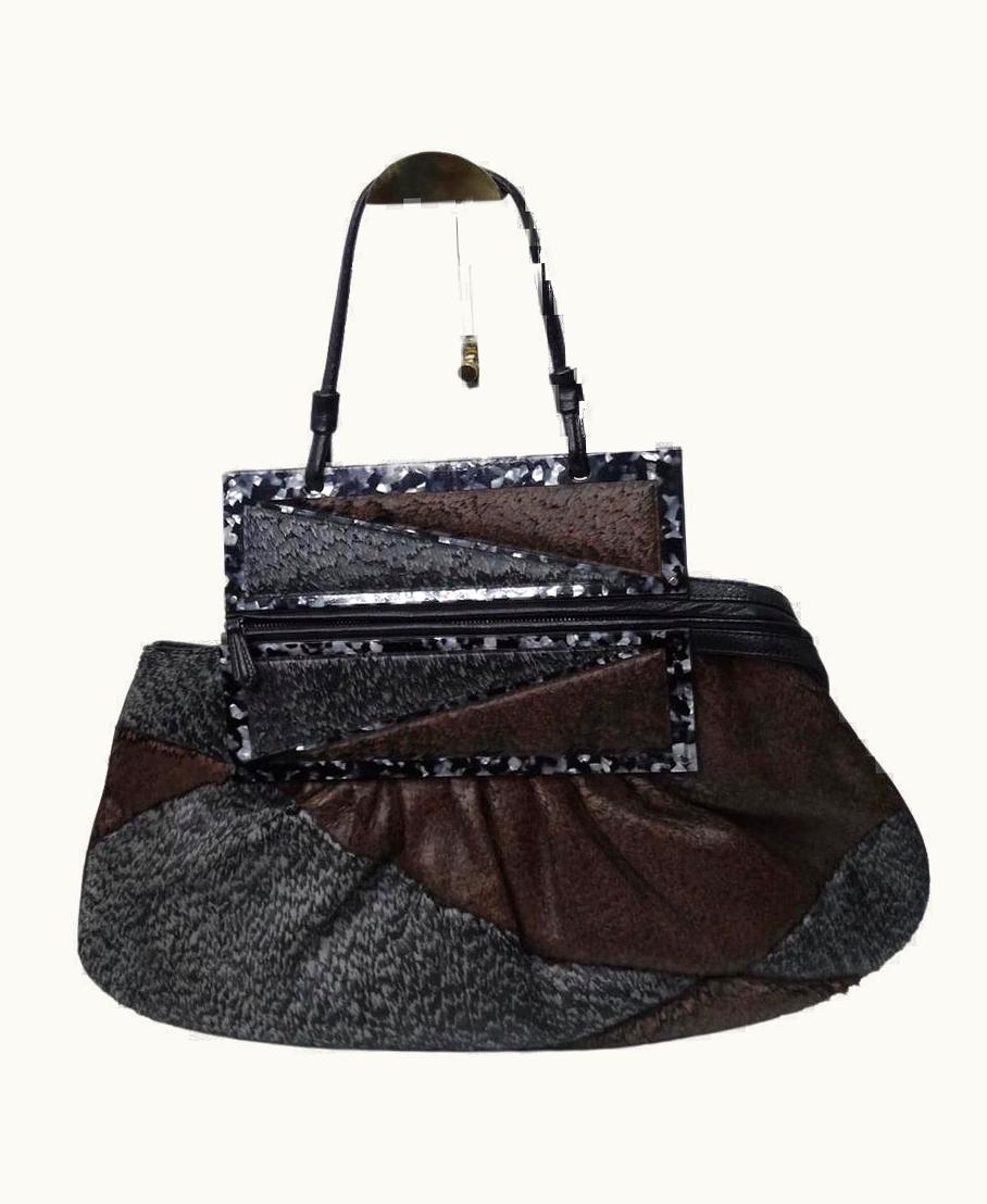 Fendi Fendi Borsa Pochette To You Snakeskin Hobo Bag
