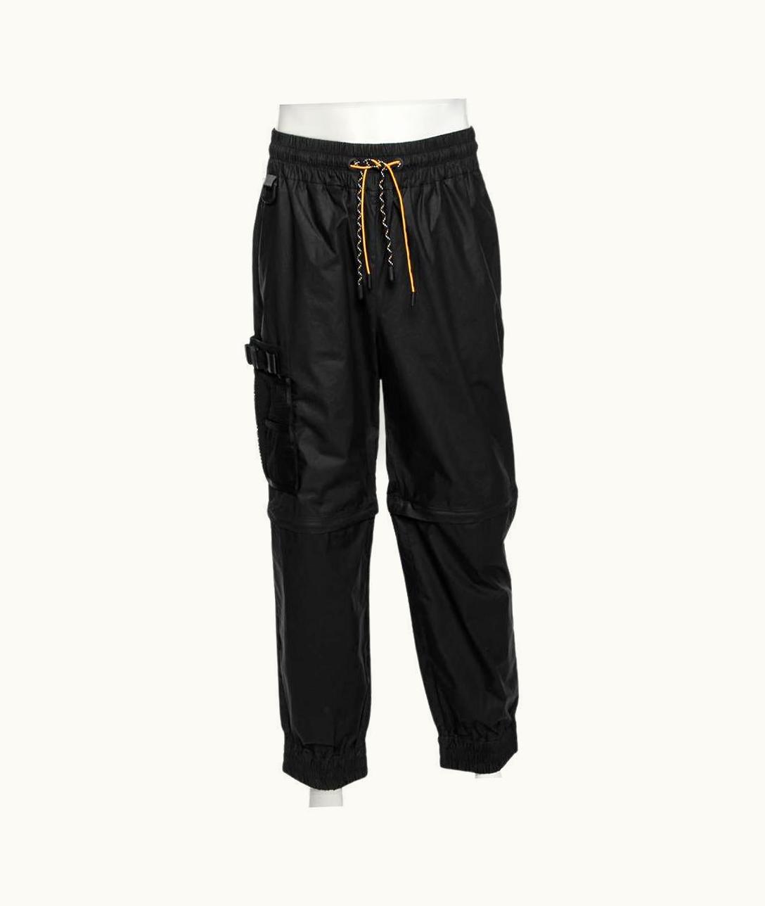 Fendi Fendi Black Synthetic Convertible Zipped Cargo Trousers