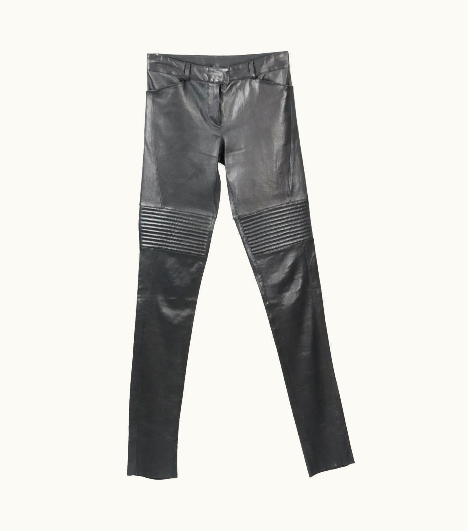 Fendi Fendi Stretch Leather Skinny Pants It 36 Uk