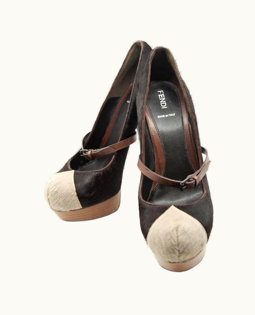 Fendi Fendi Tri-color Platform Heels