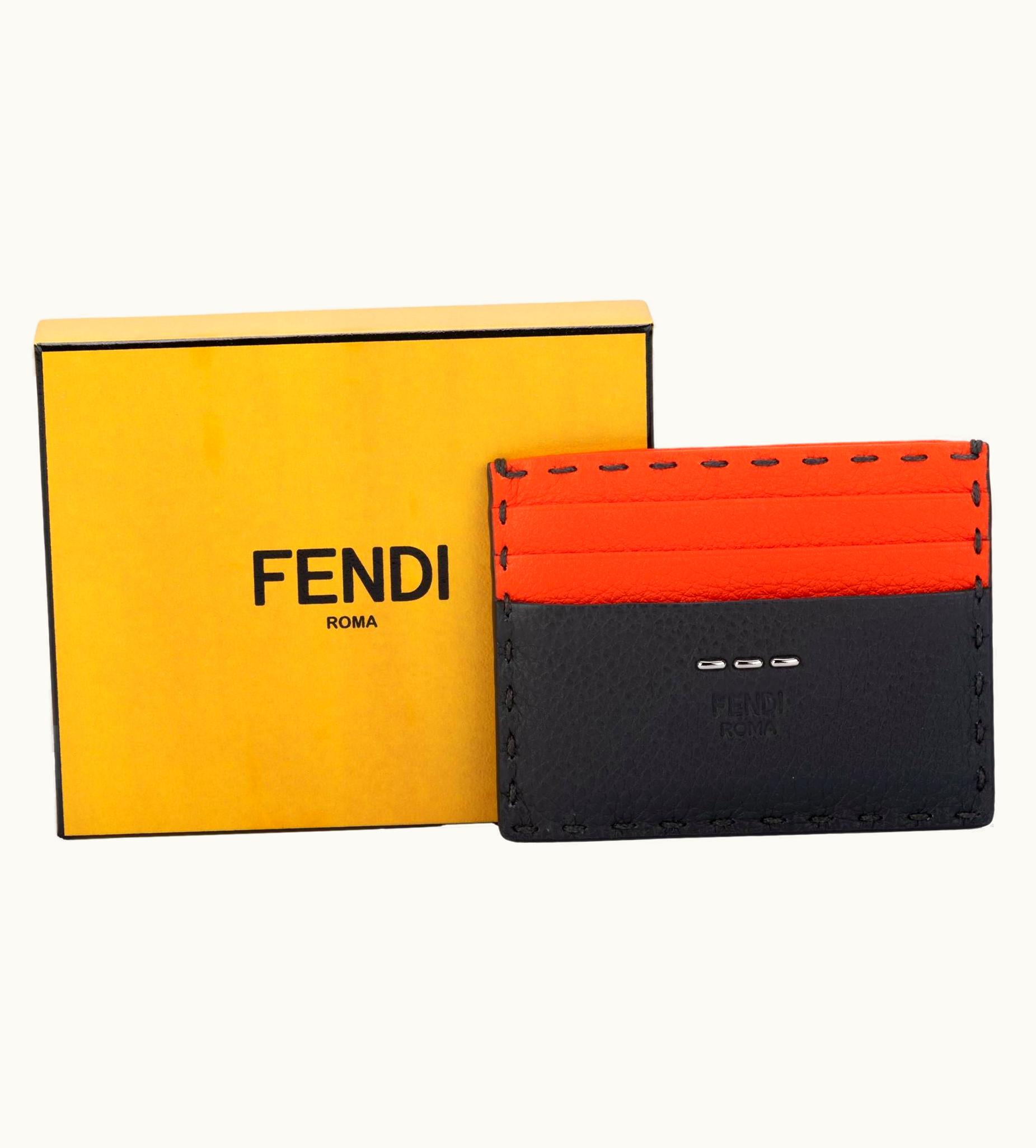 Fendi Fendi Selleria Grey/Coral Wallet