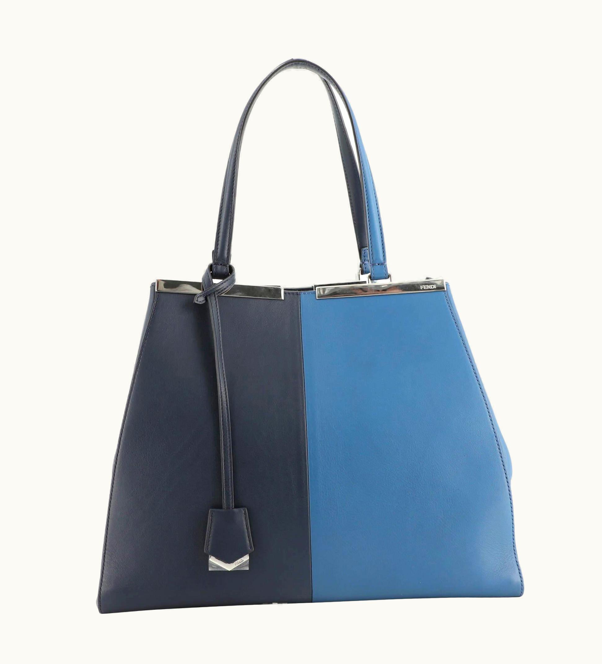 Fendi Fendi Bicolor 3Jours Bag Leather Large