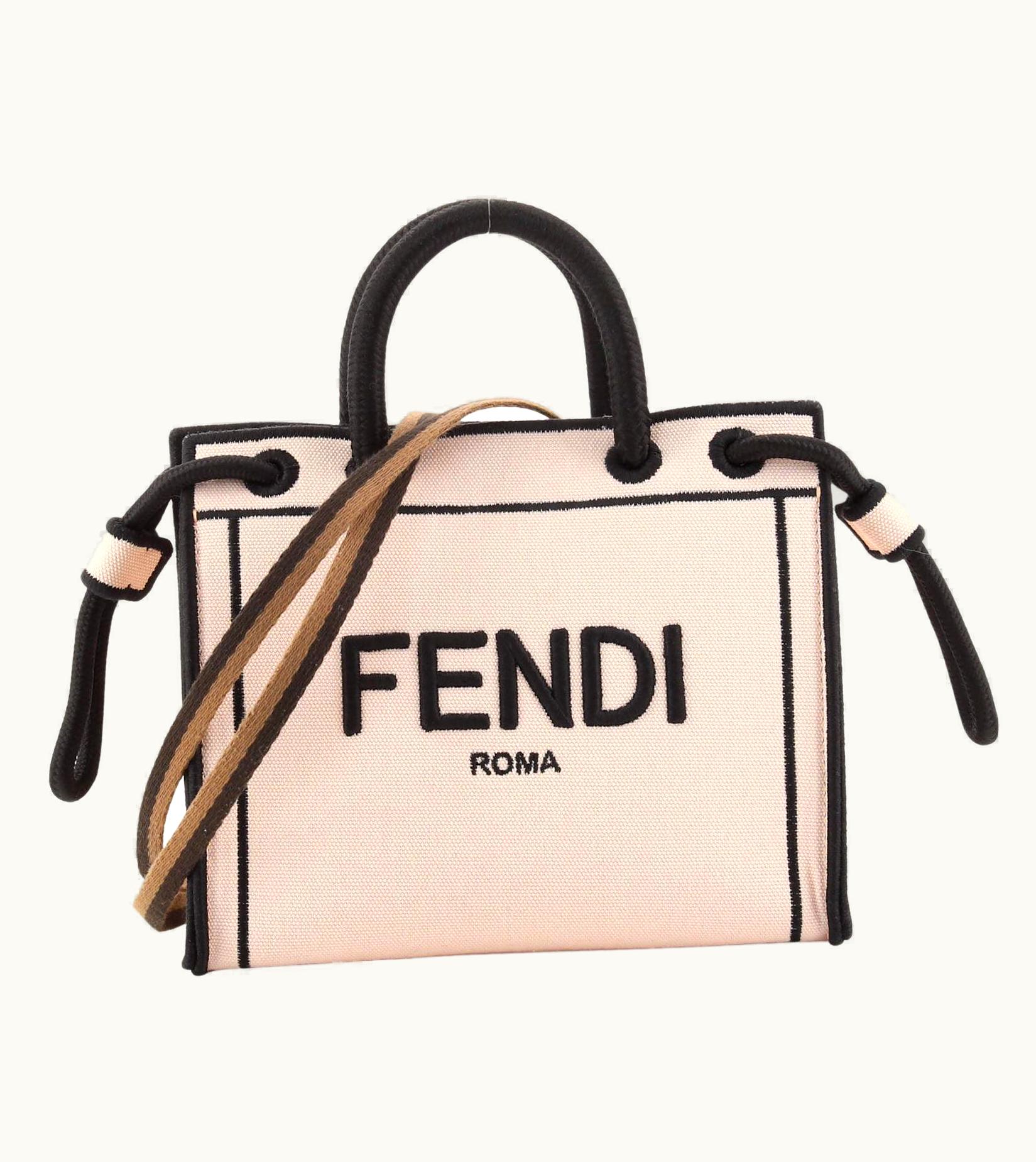 Fendi Fendi Roma Shopper Tote Canvas Mini