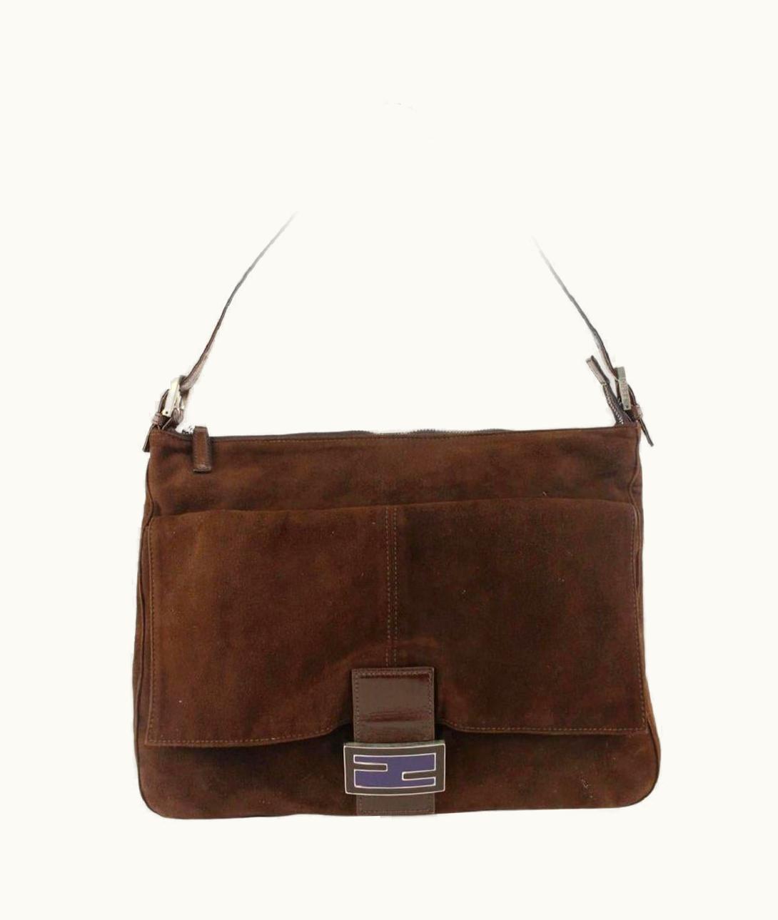 Fendi Fendi Brown Suede Mamma Forever Baguette 106f3