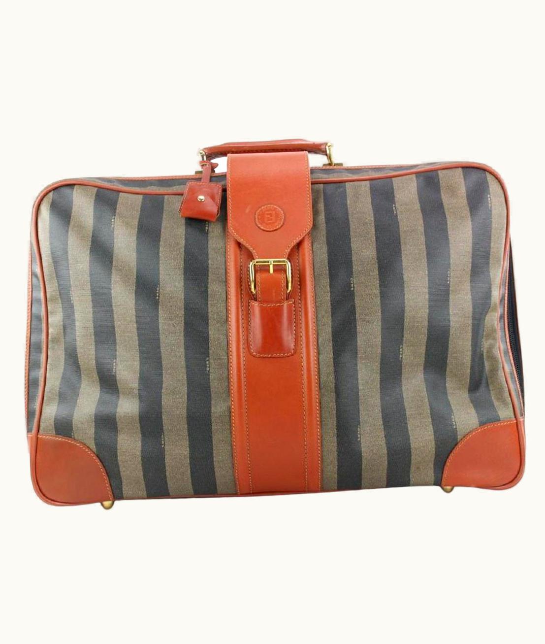 Fendi Fendi Large Pequin Stripe Suitcase Luggage Bag 119ff23