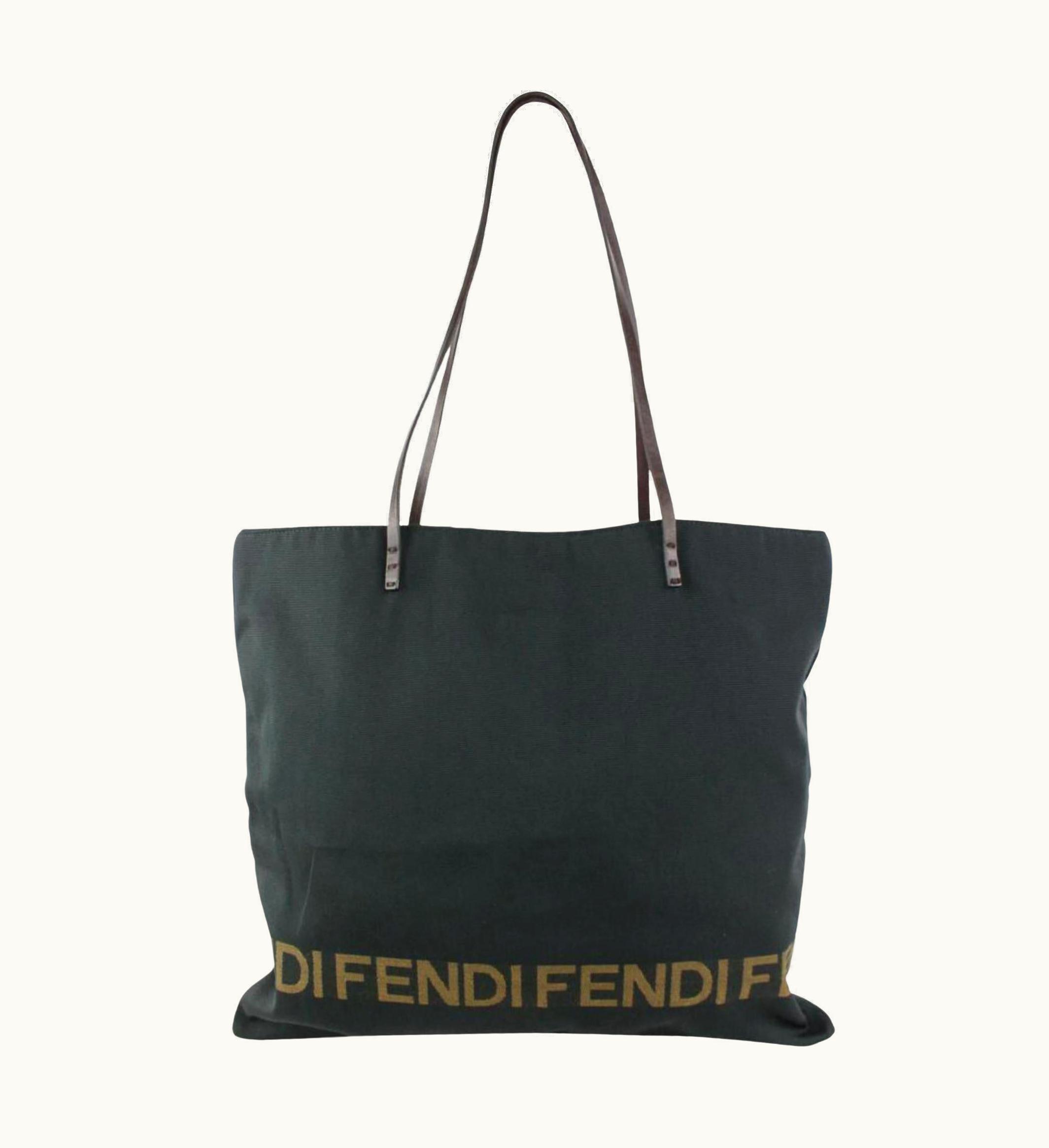 Fendi Fendi Black Logo Shopper Tote Bag 104f45 UZ0598841