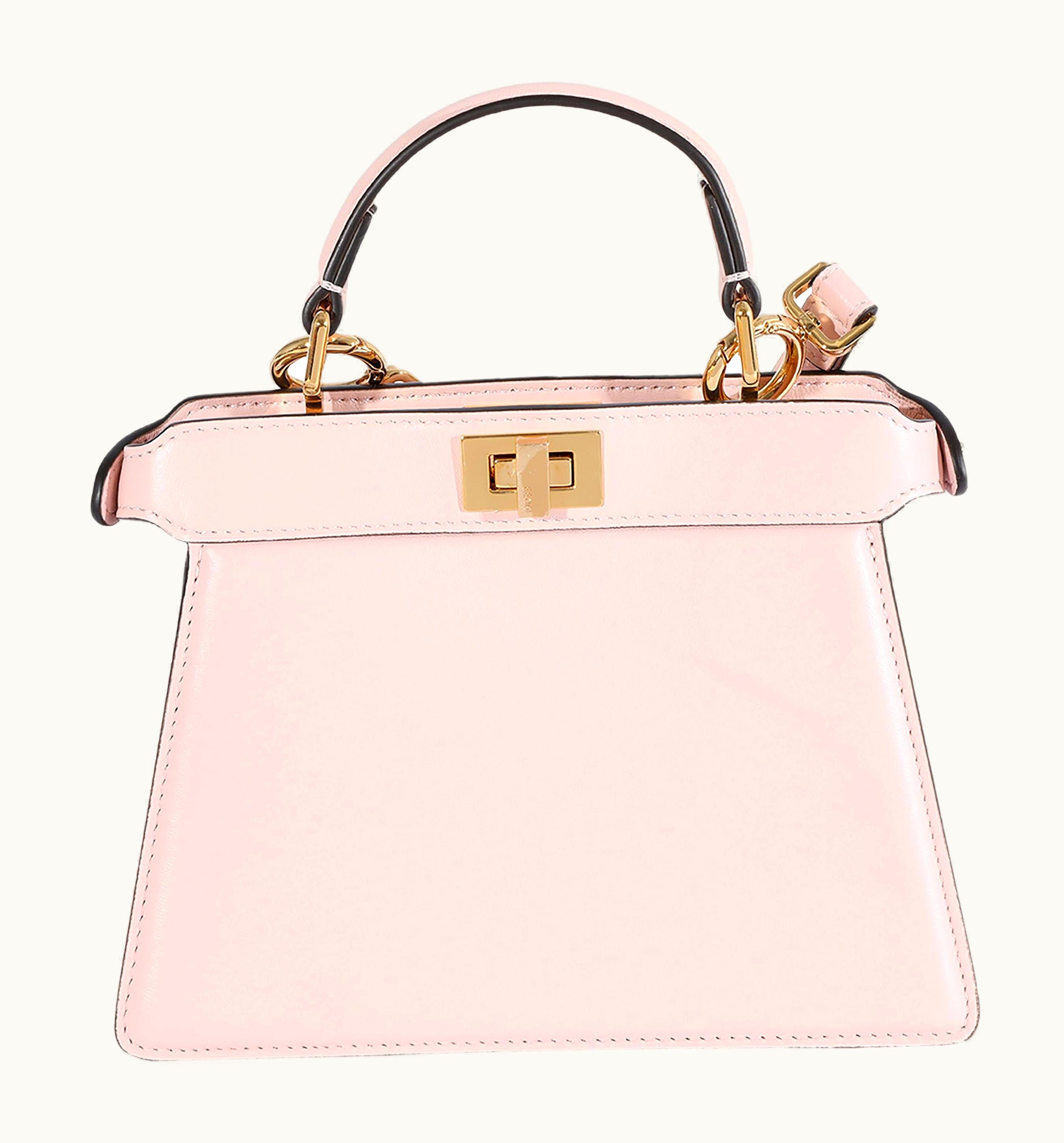 Fendi Fendi Pink Padded Nappa Leather Peekaboo ISeeU Petite