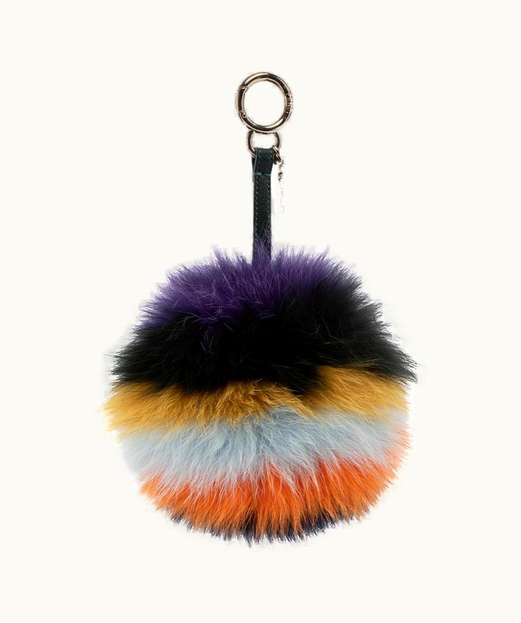Fendi Fendi Women' Multicolour Fur Pom Keyring