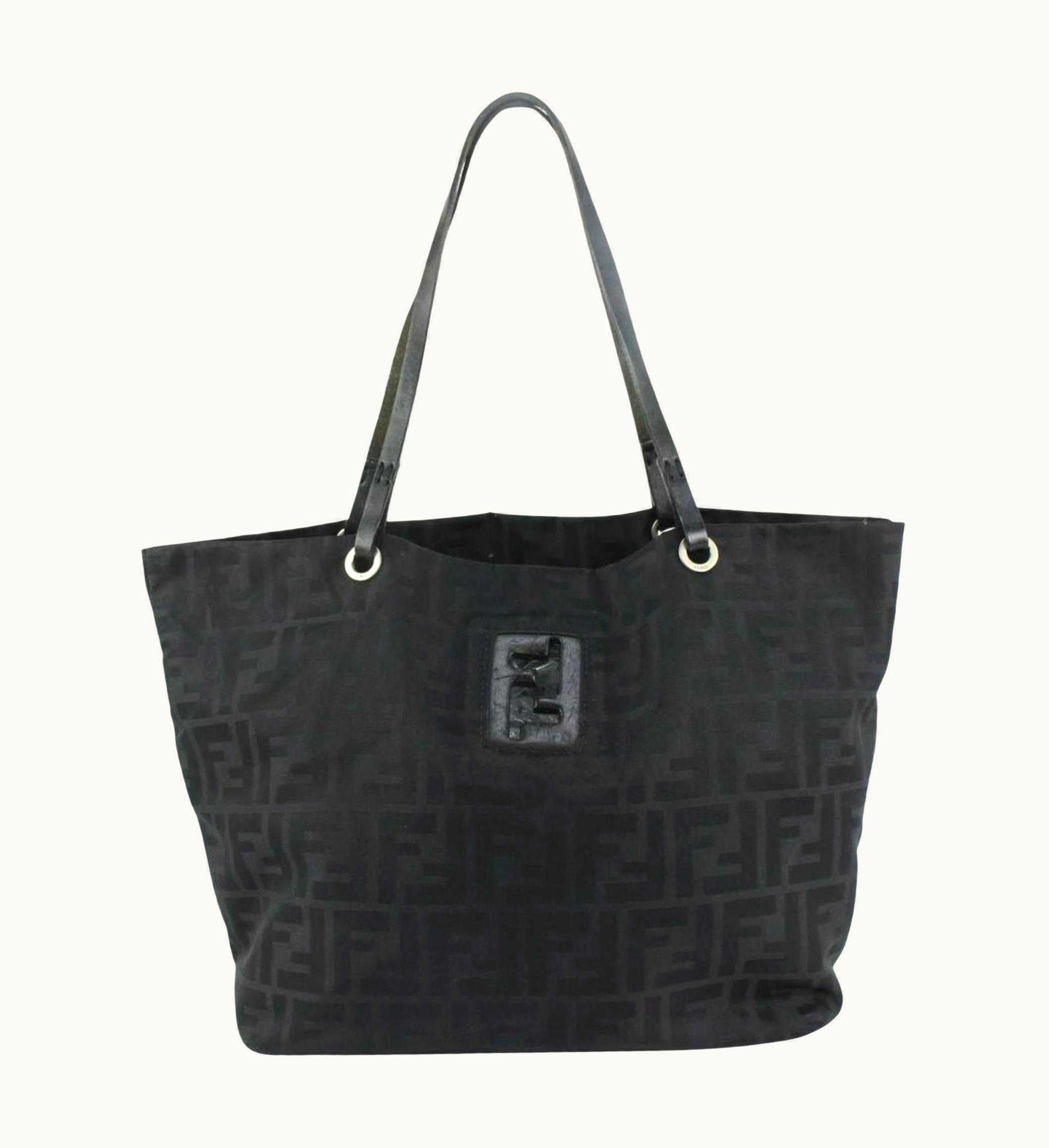 Fendi Fendi Black Monogram Ff Zucca Tote Bag 115f8
