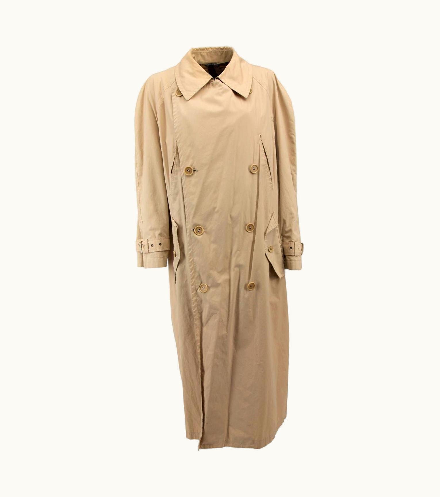 Fendi Fendi Women' Camel Double Breasted Trench Coat