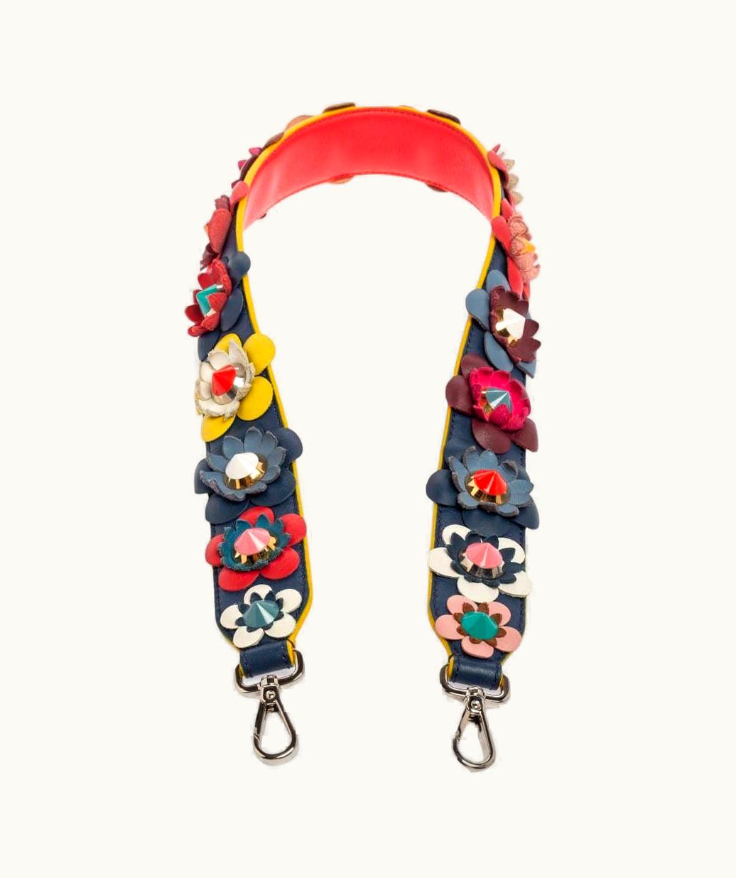 Fendi Fendi Multicolor Leather Flowerland Strap You Shoulder Bag Strap