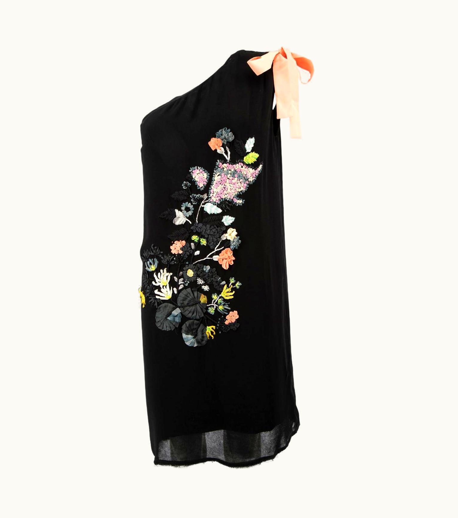 Fendi Fendi Women' One Shoulder Floral Embellishment Dress