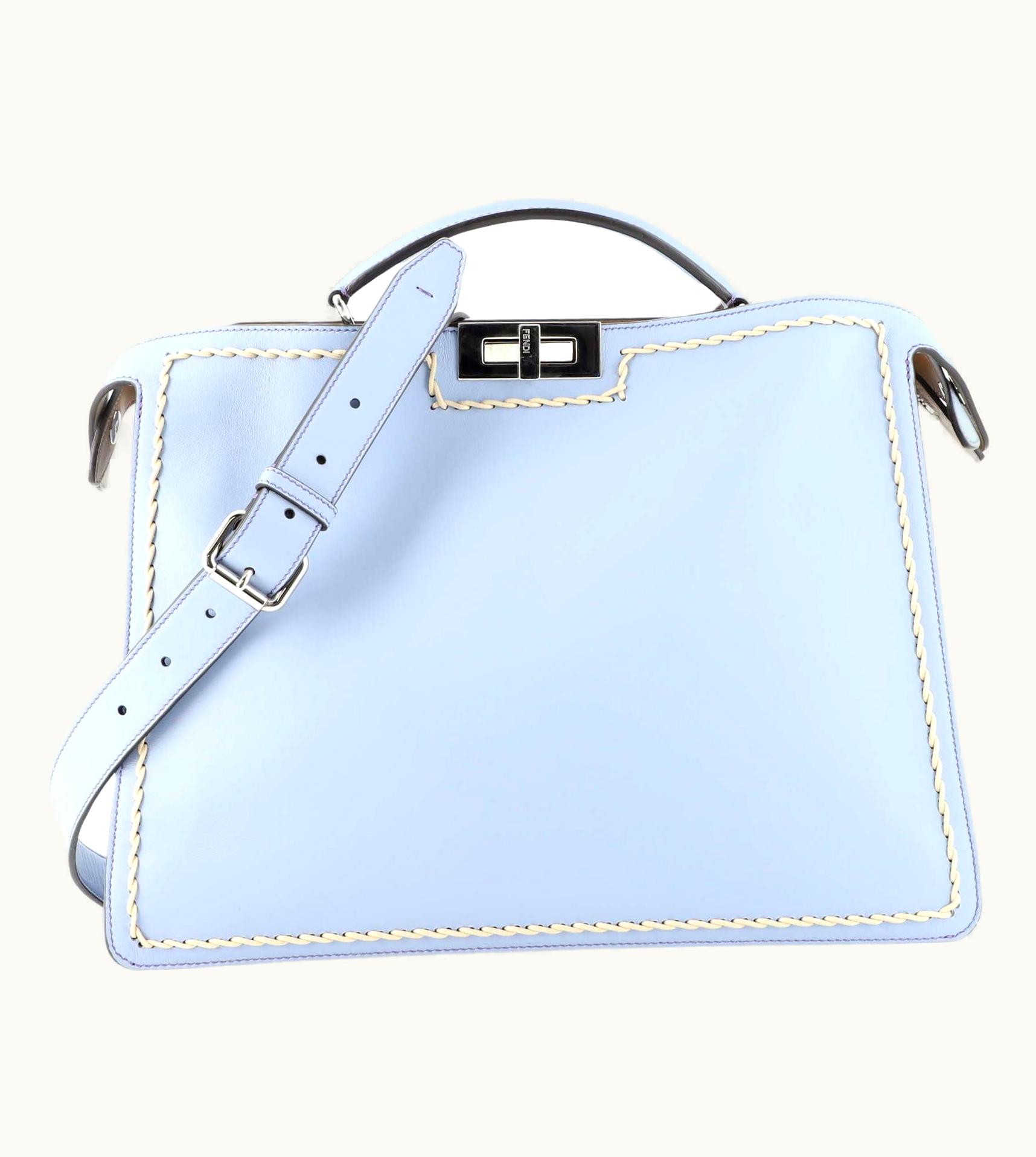 Fendi Fendi Peekaboo ISeeU Bag Leather With Stitch Detail Medium