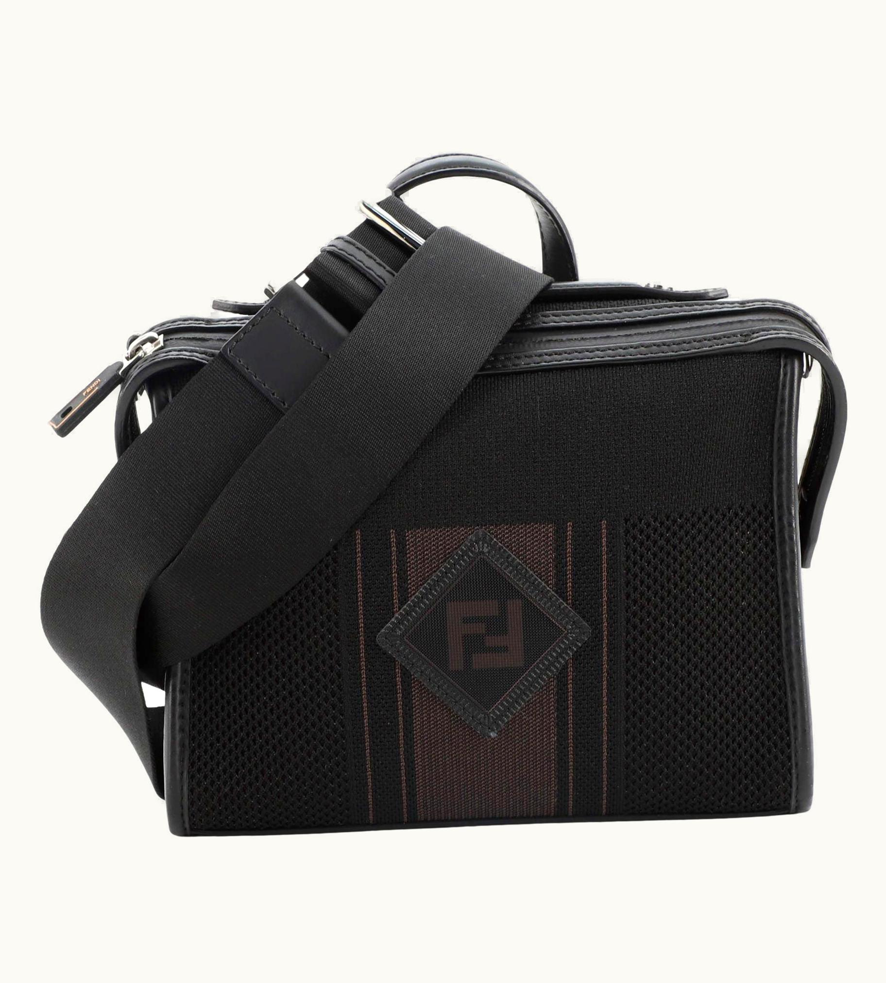 Fendi Fendi Lui Messenger Bag Tech Knit With Leather Mini UZ0599121