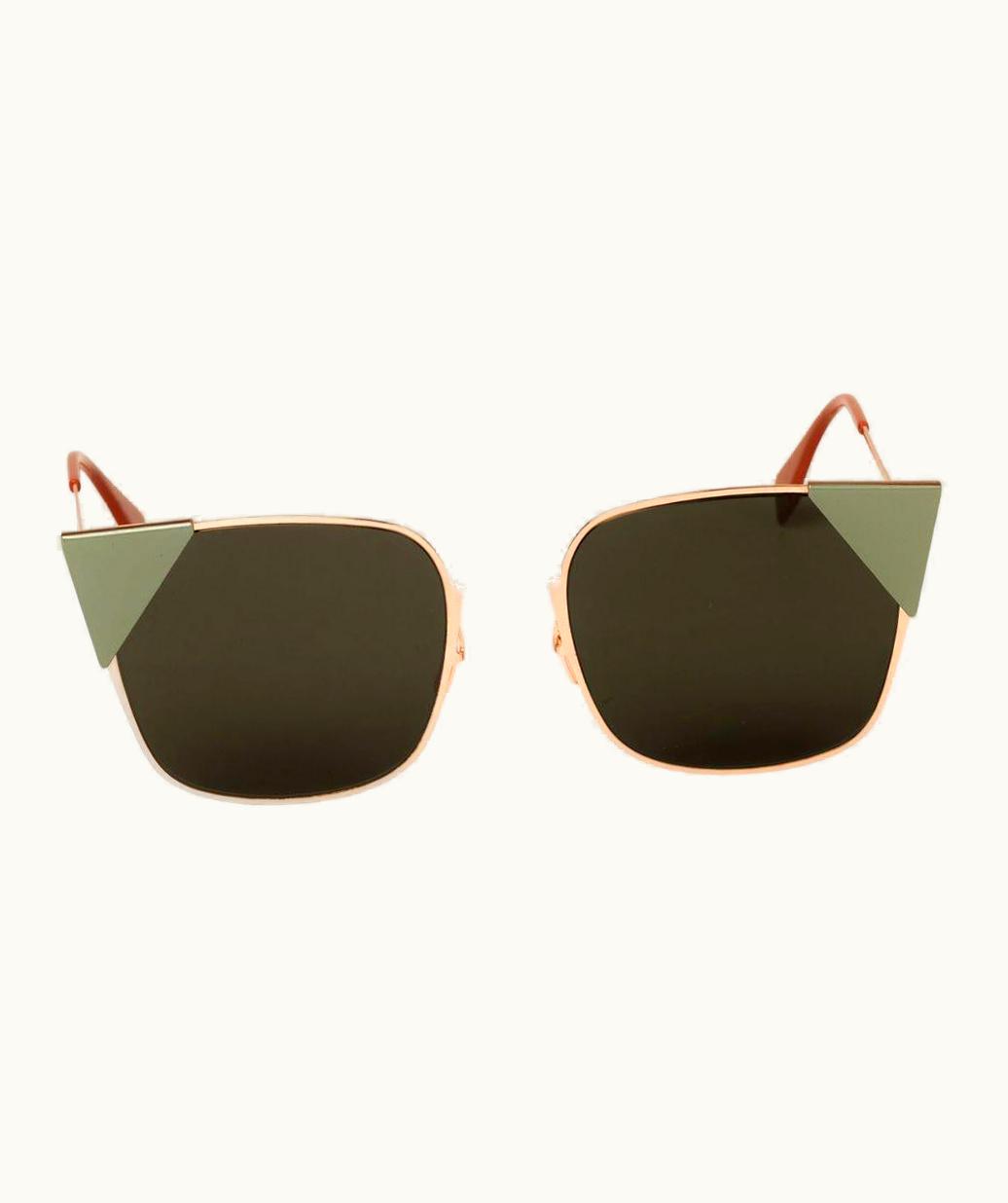 Fendi Fendi (ff 0191/) Red Green Gold Square Sunglasses
