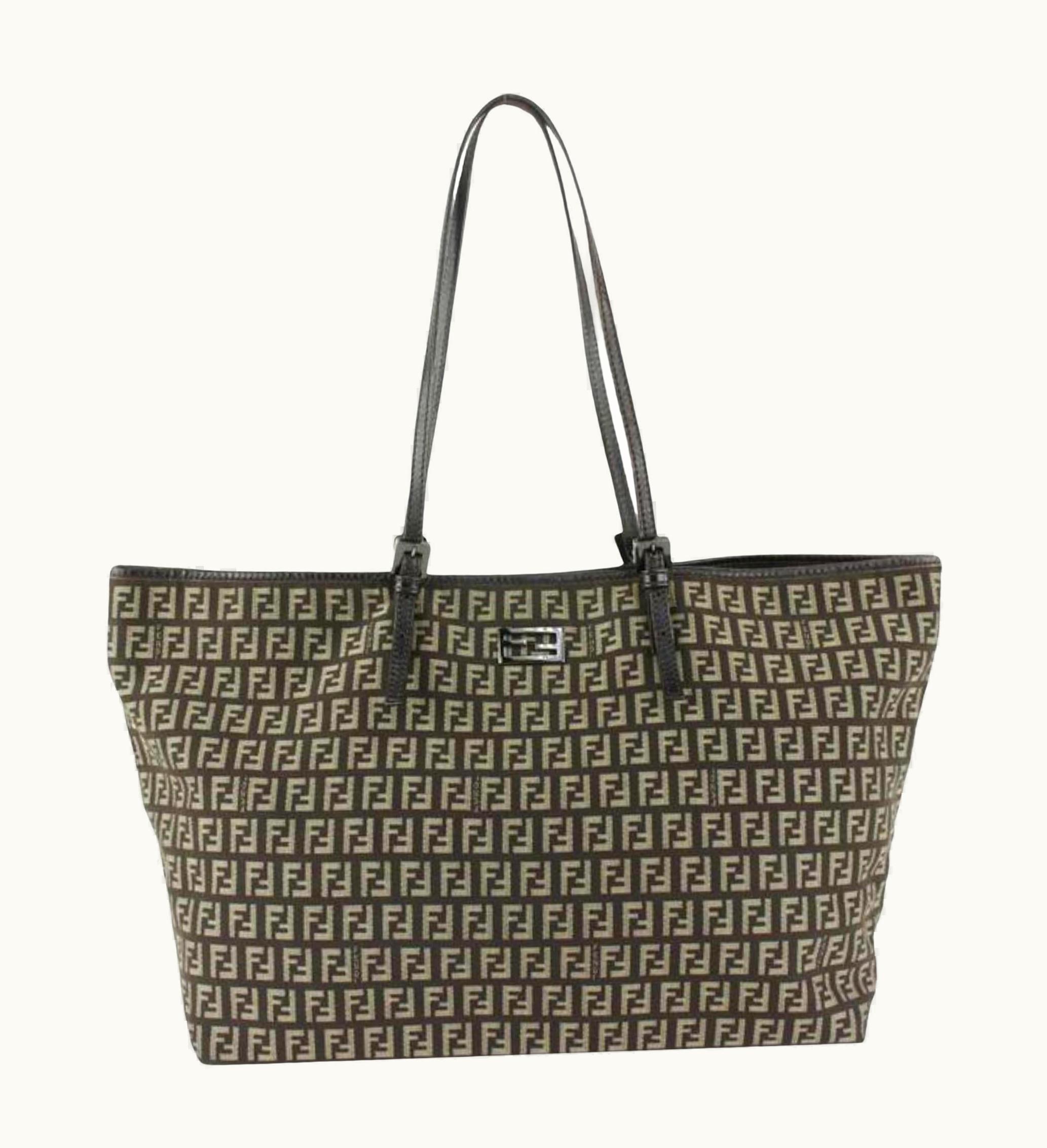 Fendi Fendi Brown Monogram Ff Zucca Roll Tote Bag 929ff1 UZ0599253