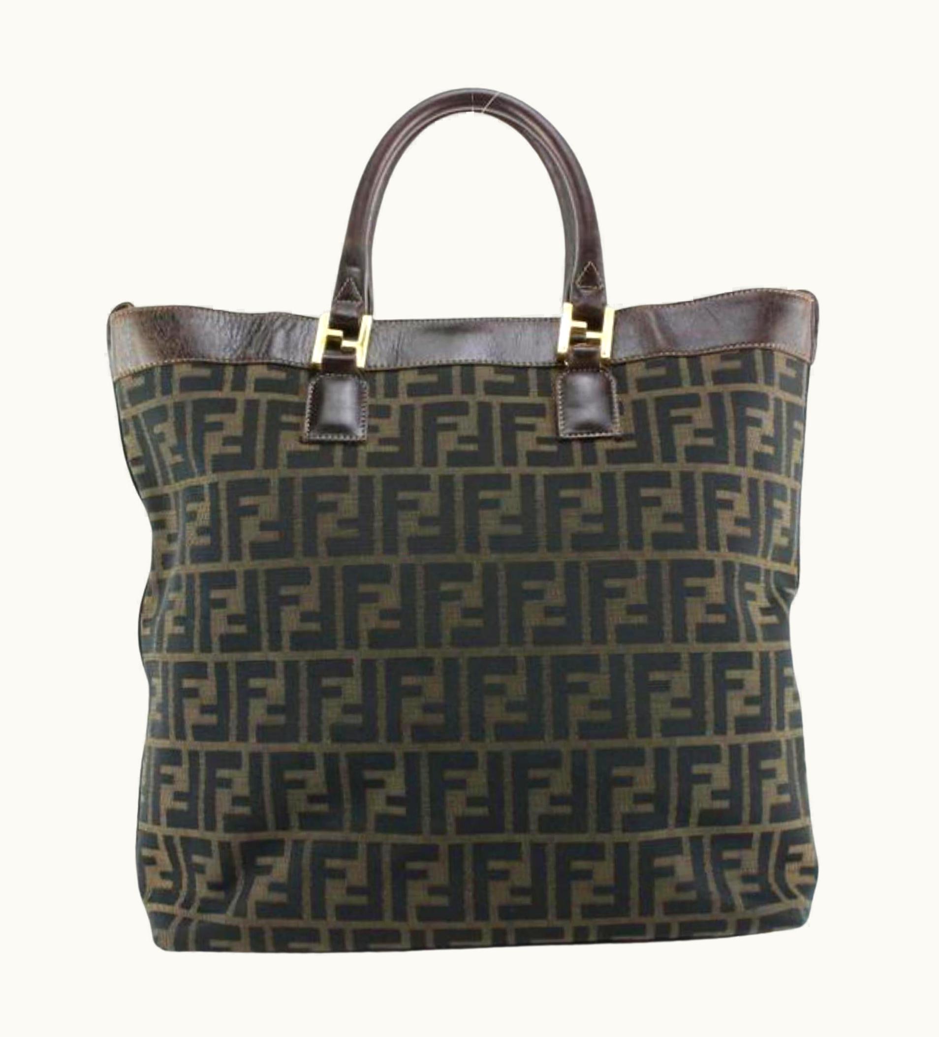 Fendi Fendi Monogram Ff Zucca Shopper Tote 62f816s