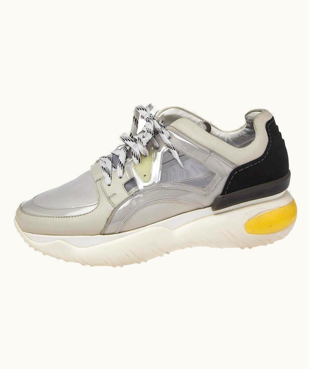 Fendi Fendi Multicolor Leather Lace Up Sneakers