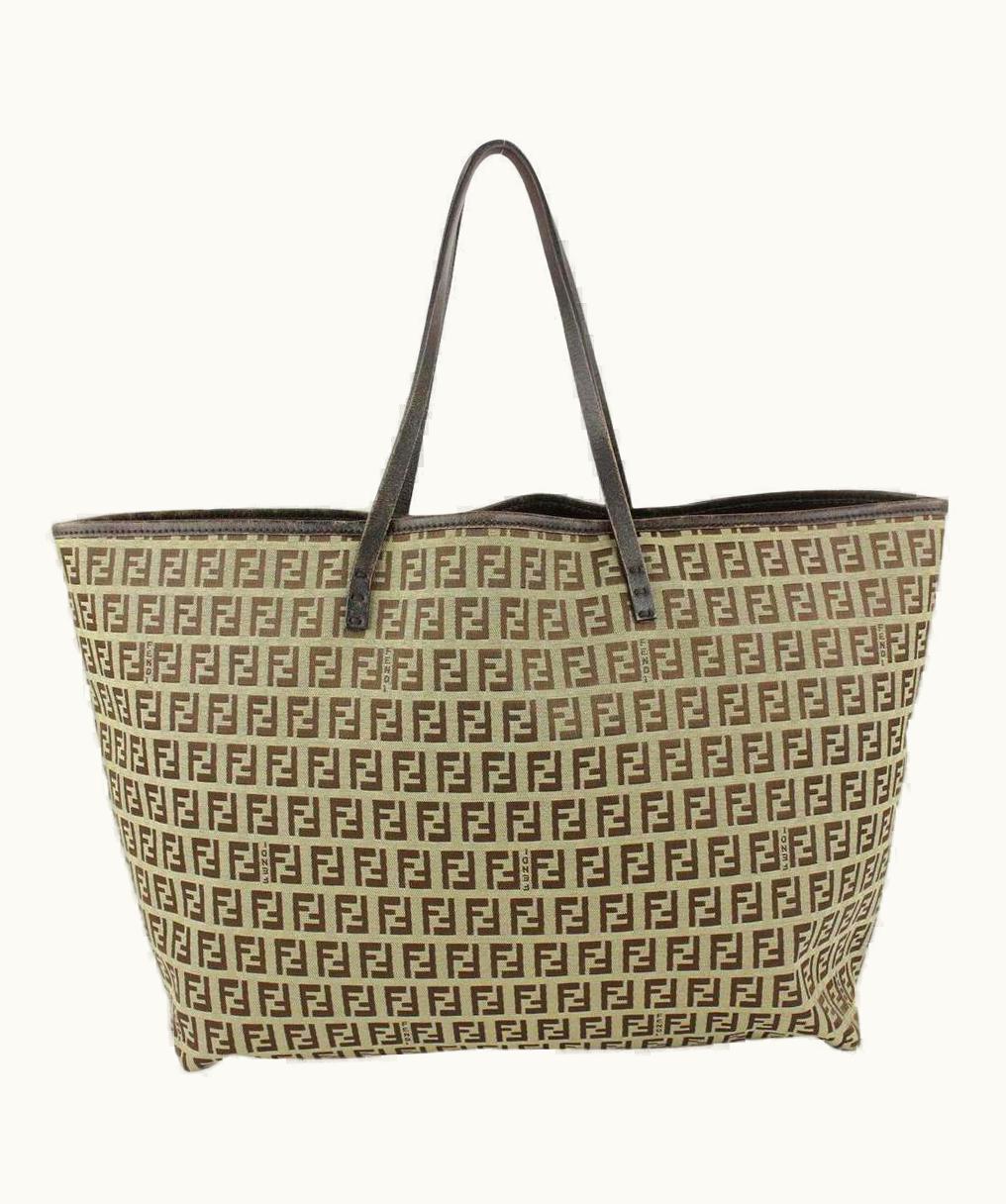Fendi Fendi Brown Monogram Ff Zucca Roll Tote Bag 1020f49 UZ0599447