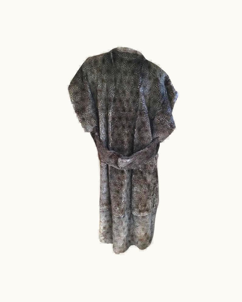 Fendi Fendi By Lagerfeld Vintage Feather Pattern Fur Vest