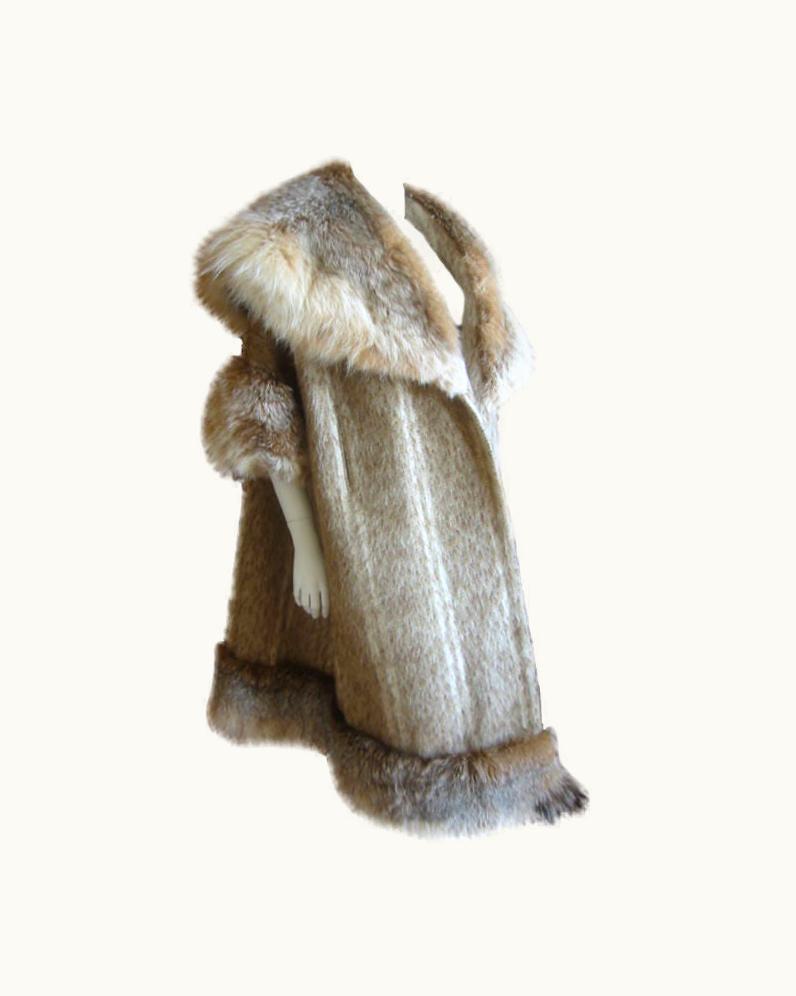 Fendi Fendi Lynx Trim Coat