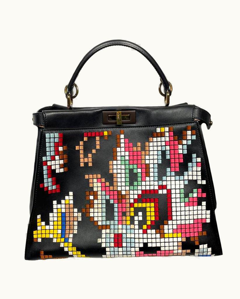 Fendi Fendi Peekaboo Limited Edition Embroidered Bag, 2010s