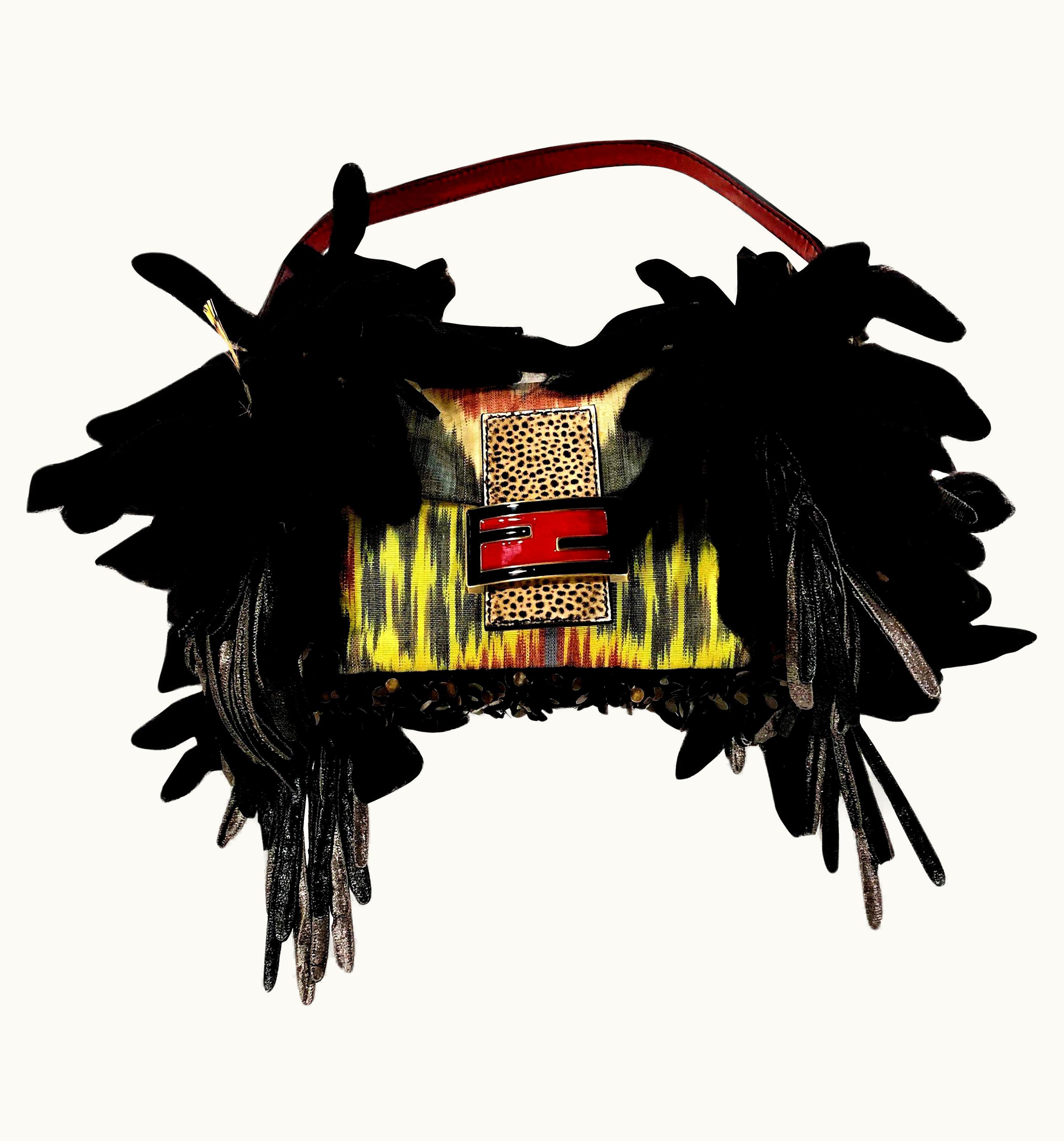 Fendi Limited Edition Number 43 Of 44 Fendi Bird Baguette Bag With Tags 2007