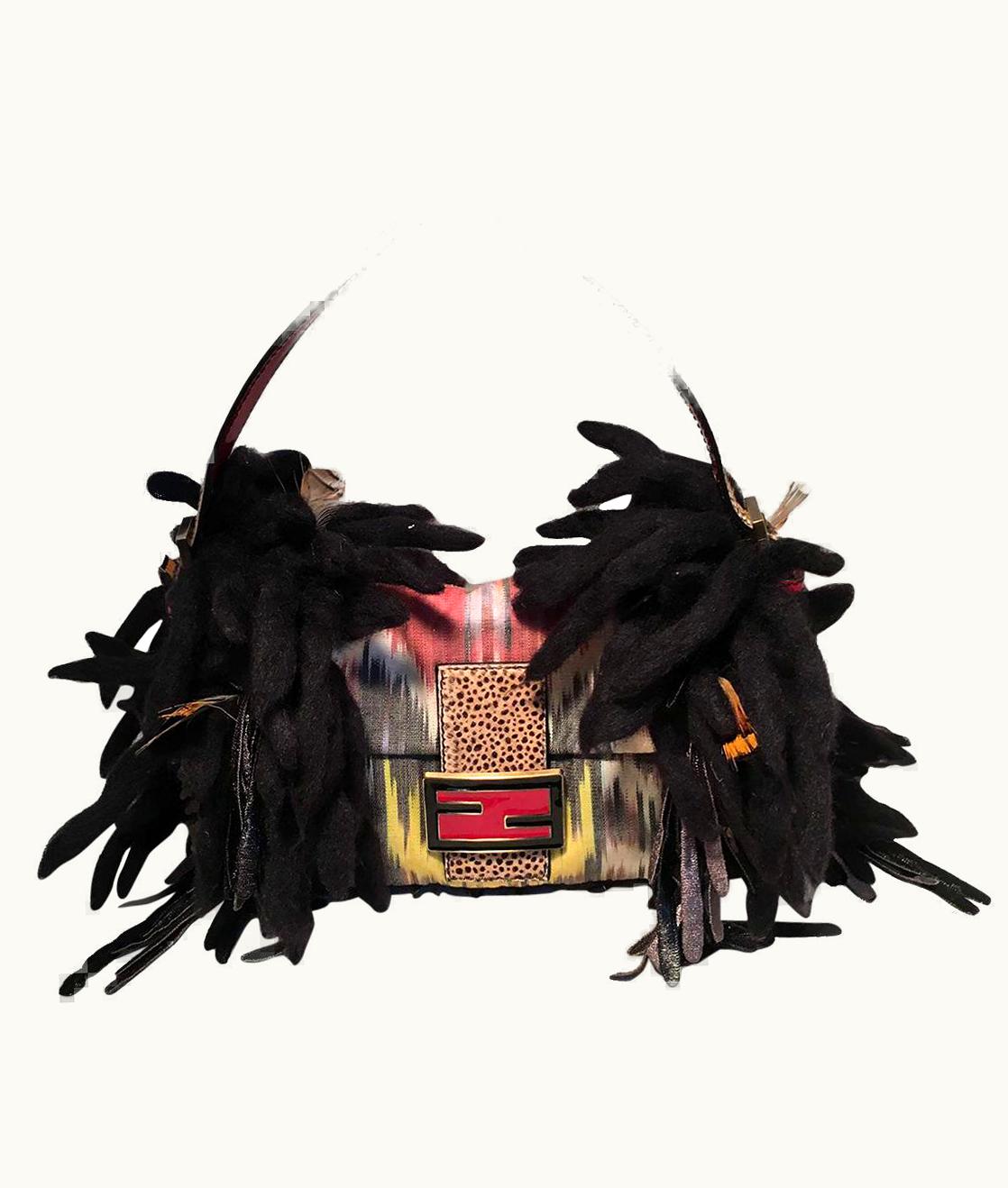 Fendi Limited Edition Fendi For Neiman Marcus Dreadlock Bird Baguette 33 Of 44 Made