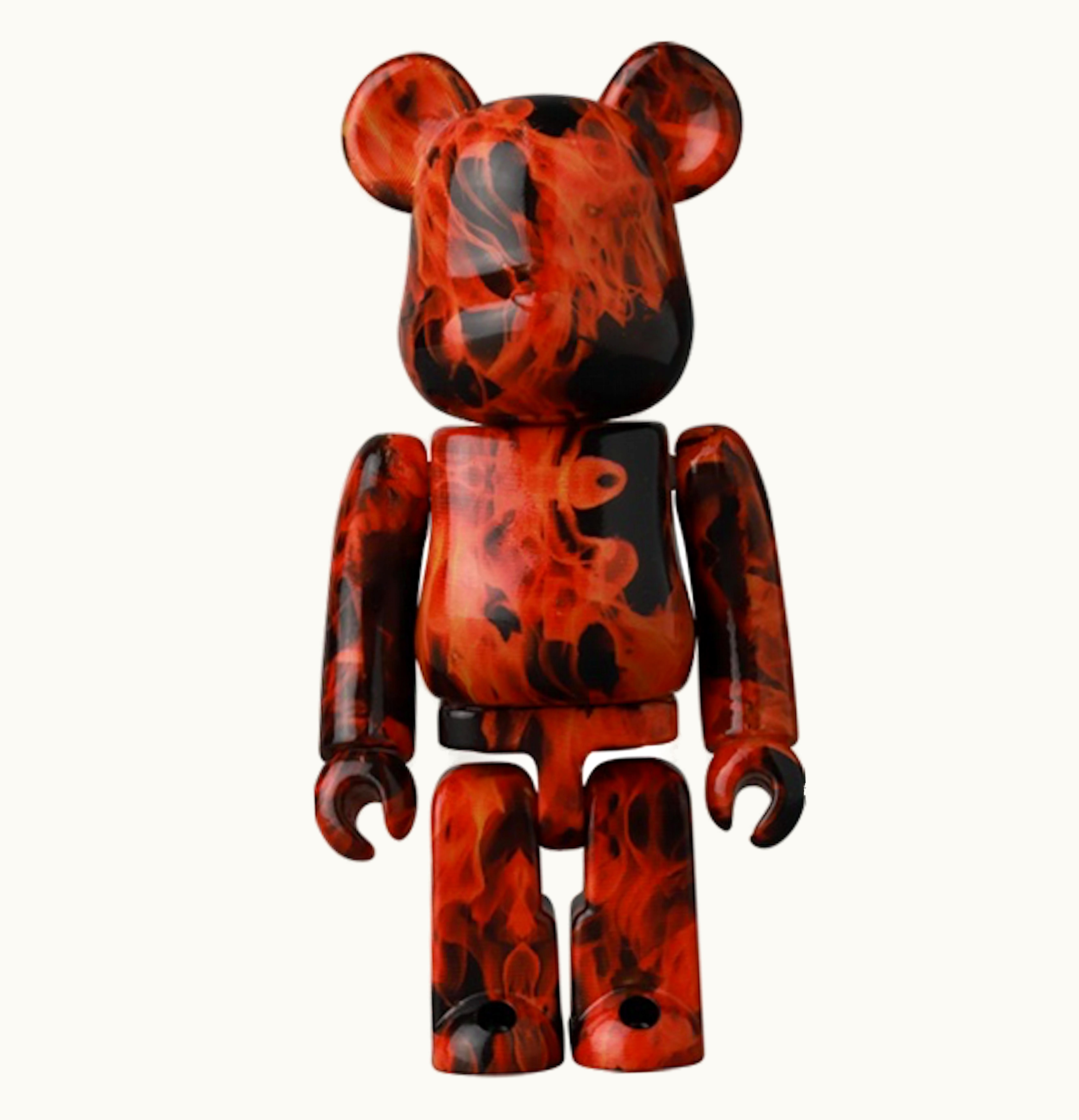 Bearbrick Bearbrick Series 44 Flame Pattern 100 Opened Blind Box Card Included