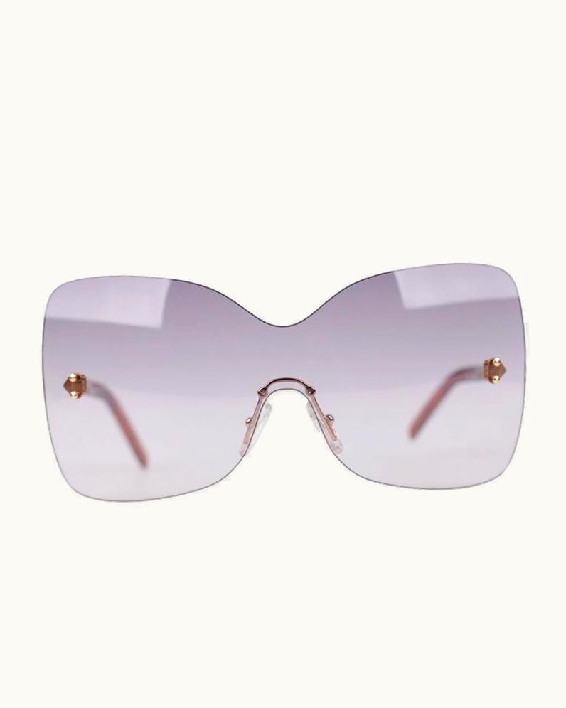 Fendi Fendi Oversized Rimless Sunglasses Fs5273 513 Violet S/S 2012 Shades w/CASE