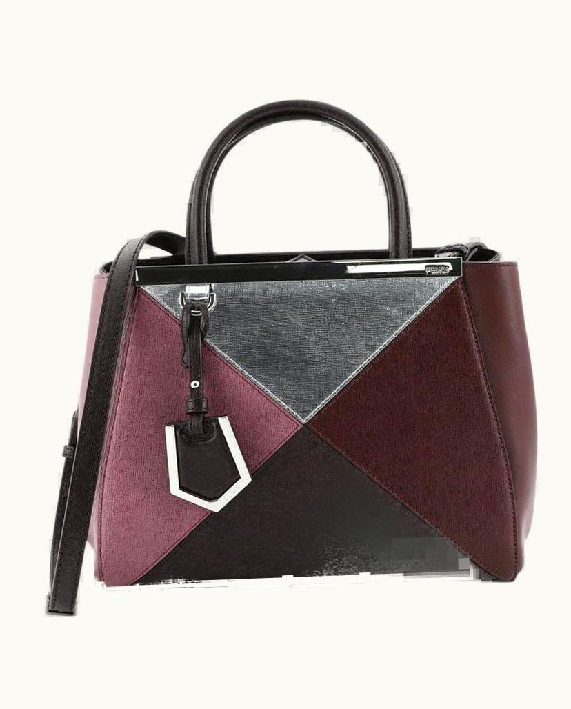 Fendi Fendi Multicolor 2Jours Bag Leather Petite