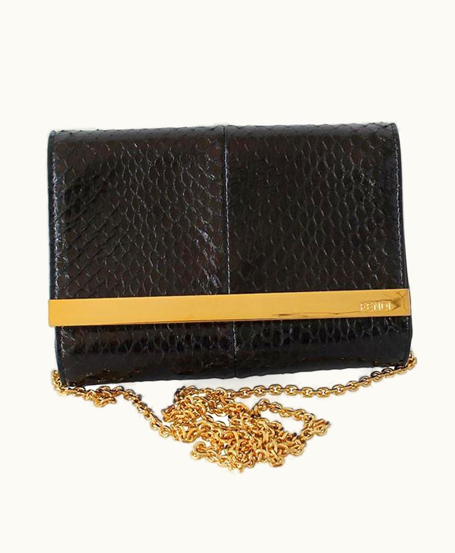 Fendi Fendi Python Mini Rush Bag
