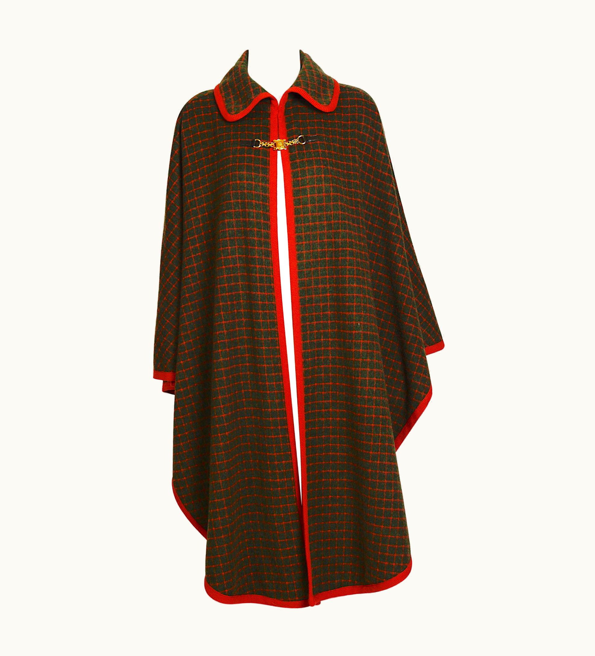 Celine Celine Vintage 1970s Wool Cape