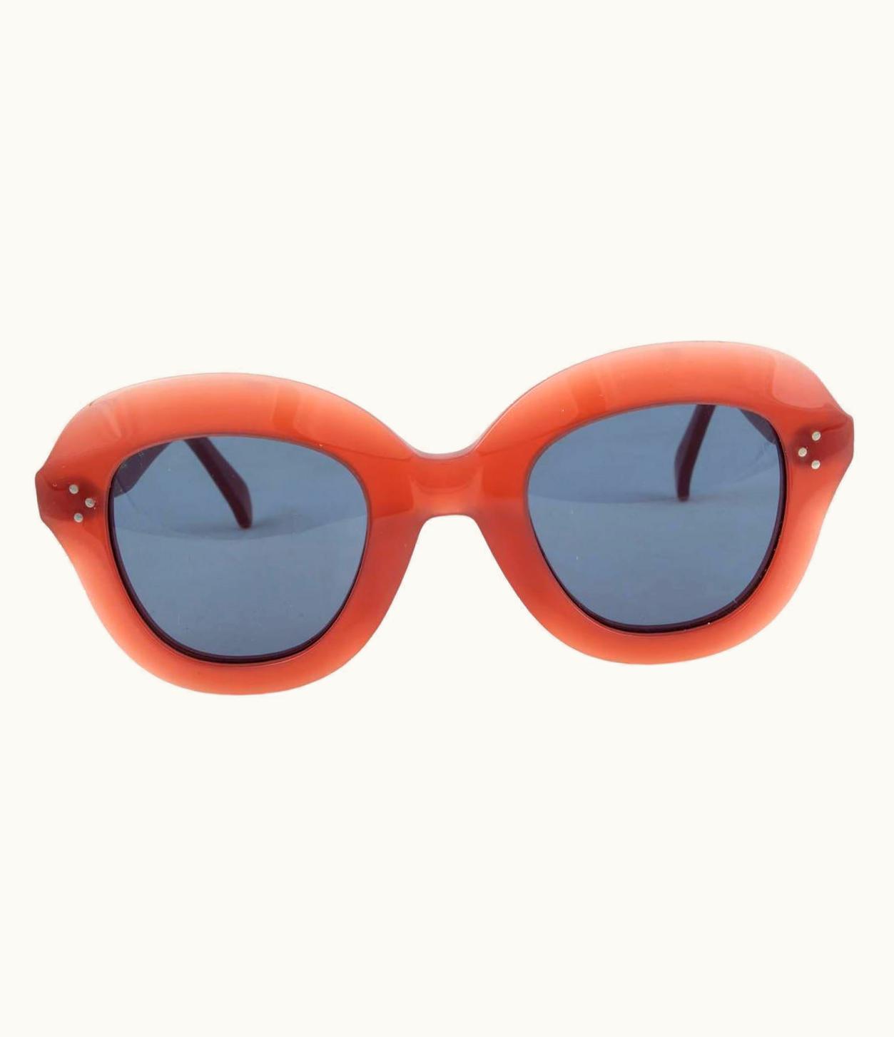 Celine Celine Orange Lola Oval Sunglasses Cl41445s