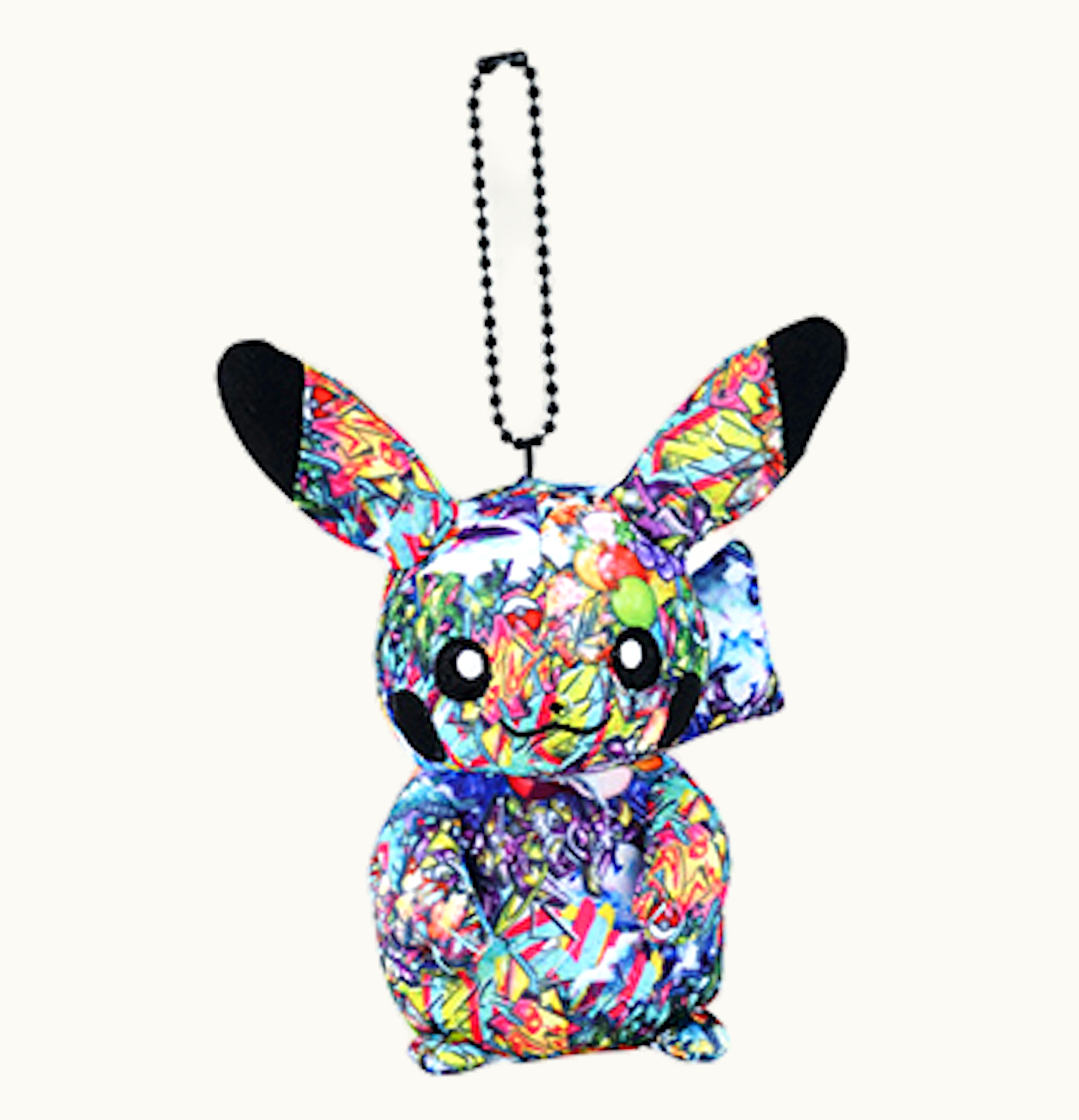 Pokemon Pokemon Shibuya Center Pikachu Graphic Pattern Plush Keychain