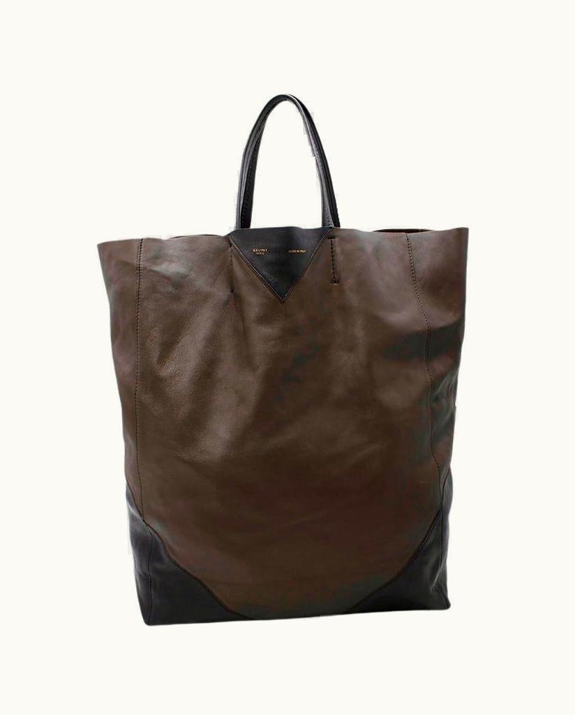 Celine Celine Cabas Bicolour Lambskin Soft Tote Bag