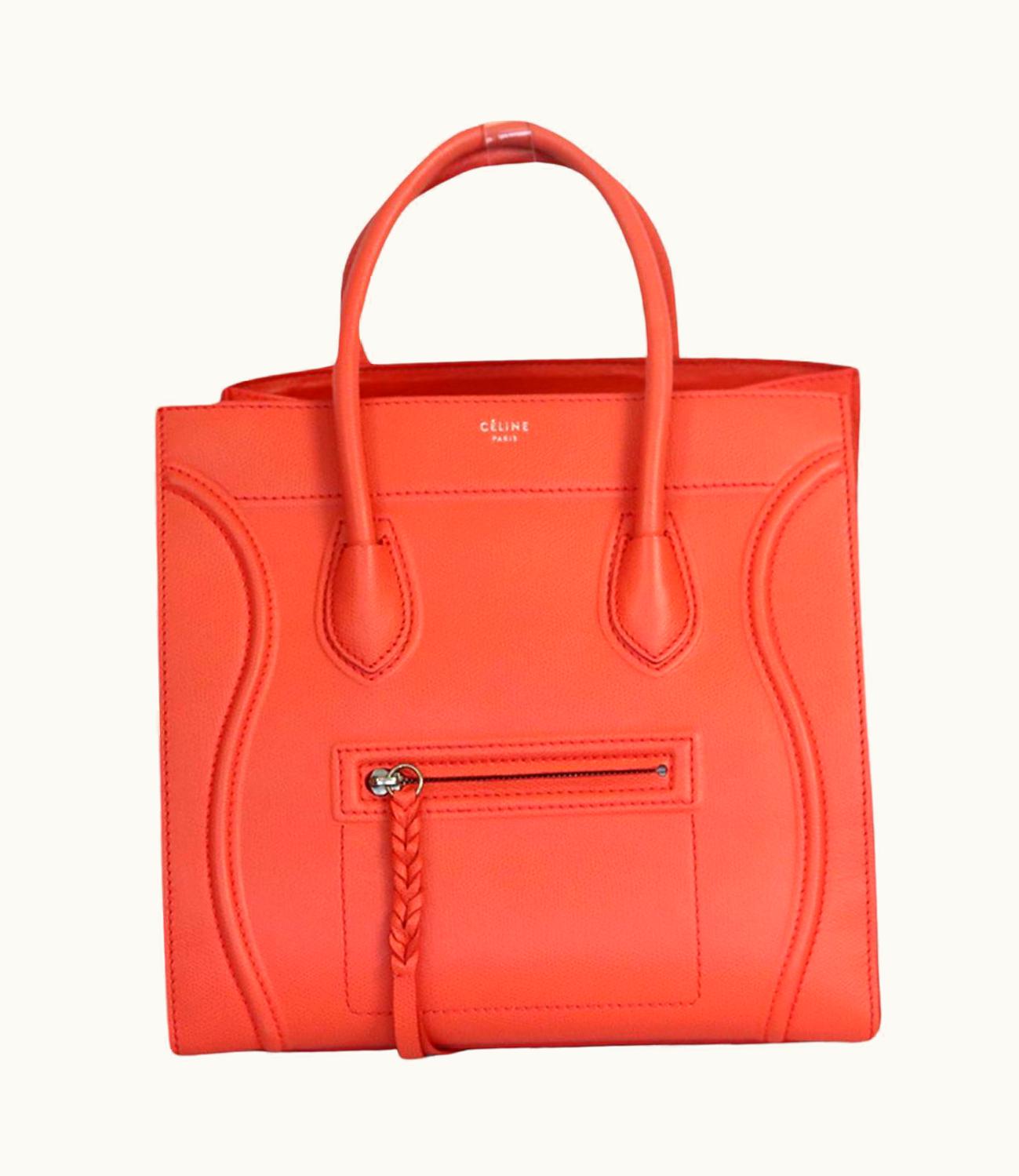 Celine Celine Phantom Medium Textured Leather Tote Bag