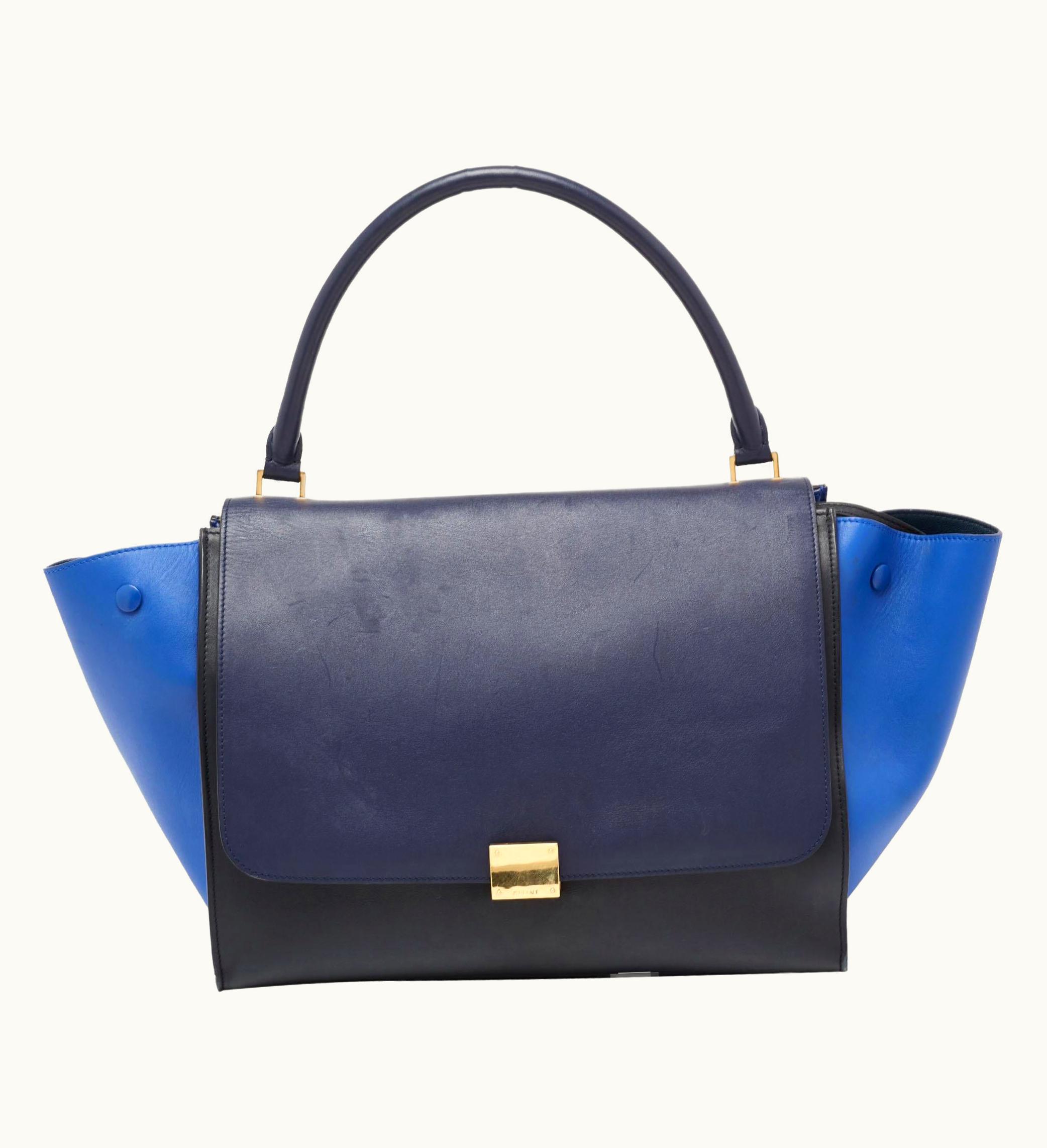 Celine Celine Tri Color Leather Large Trapeze Tote UZ0600194