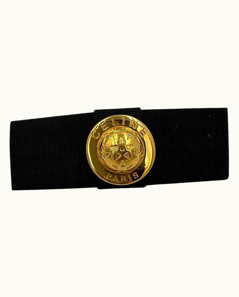 Celine Vintage Celine Gold Tone Hair Clip, 1980s