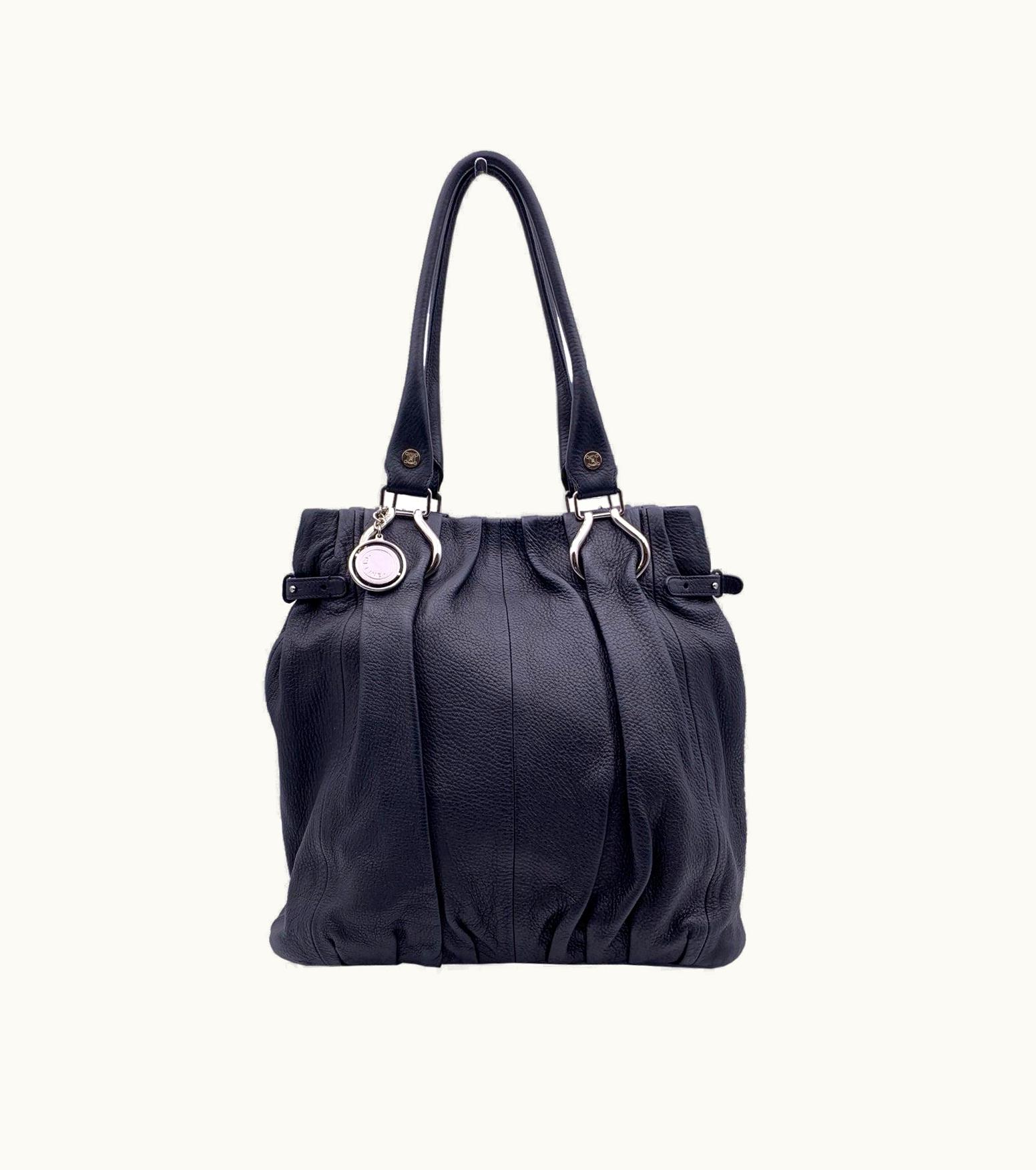 Celine Celine Black Leather Tote Bag Handbag Shoulder Bag