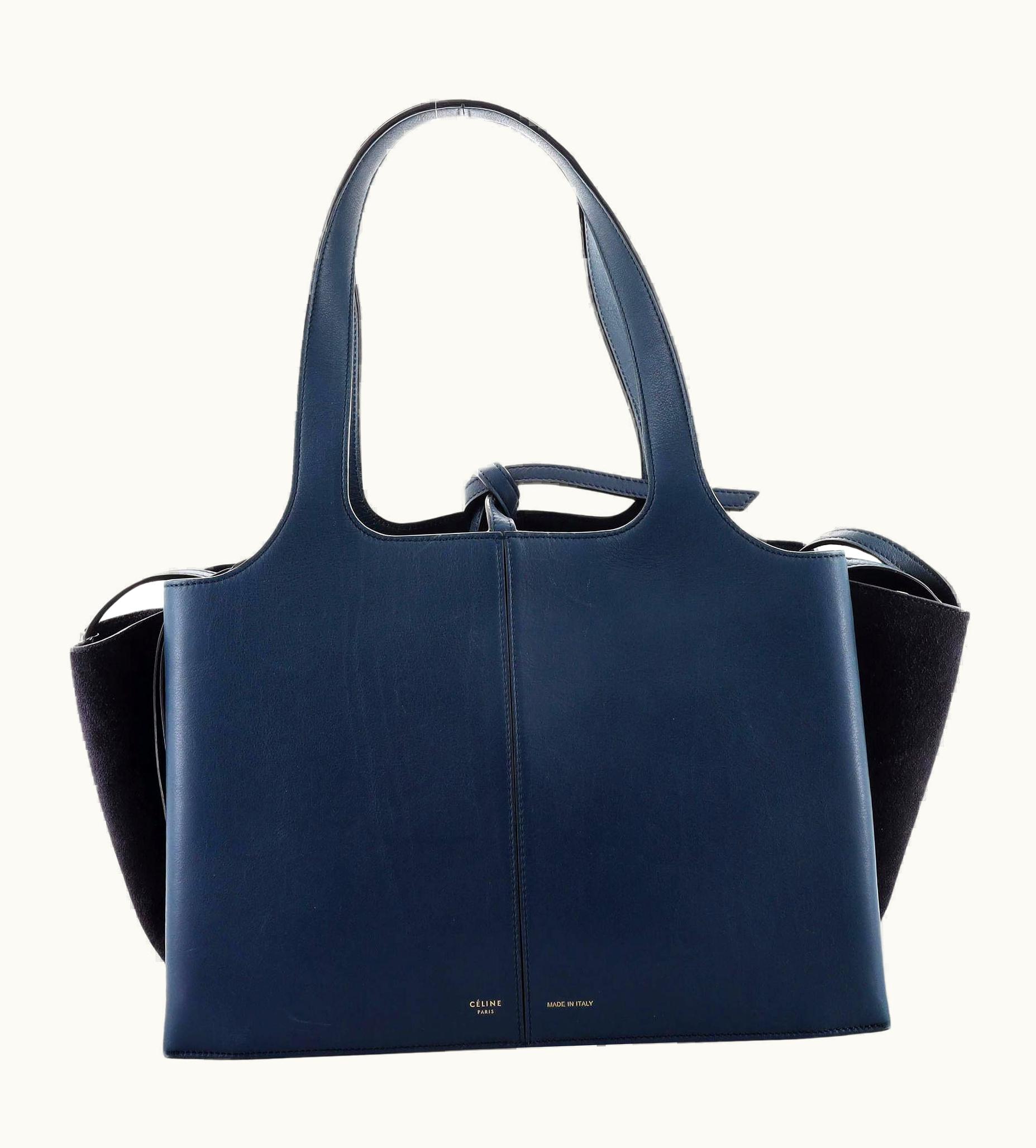 Celine Celine Tri-Fold Shoulder Bag Leather And Suede