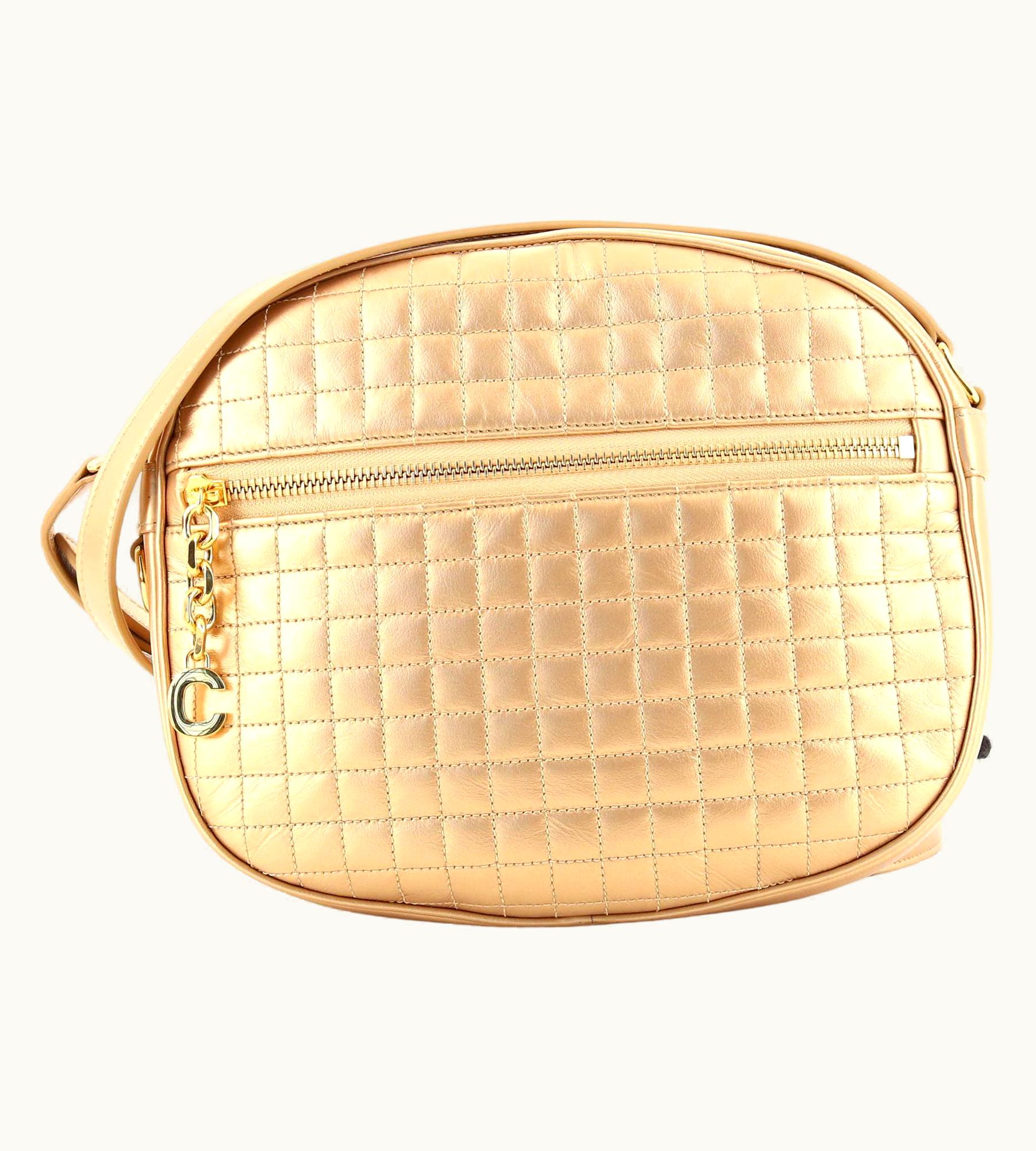 Celine C Charm Camera Bag Quilted Leather Medium UZ0600336