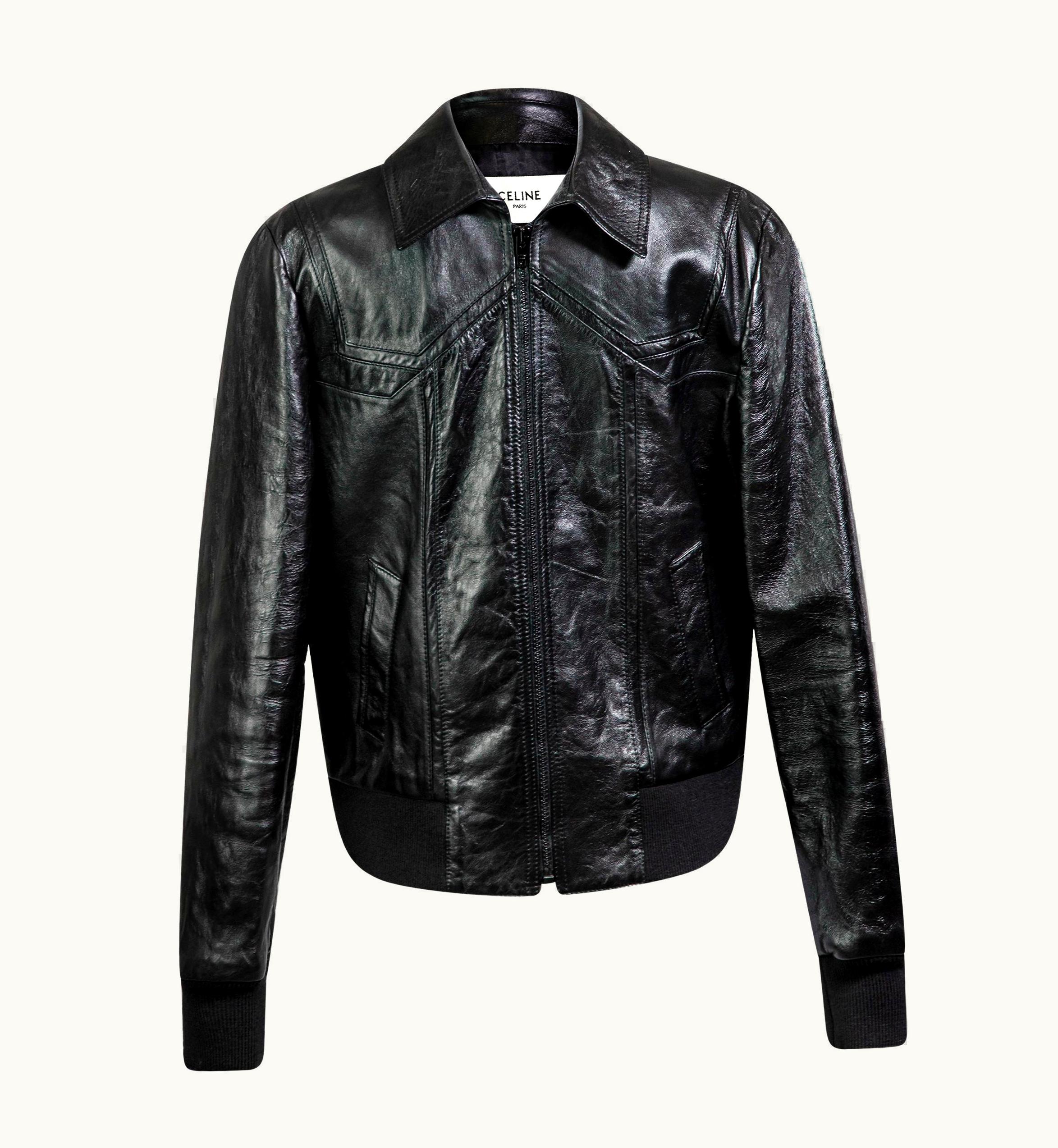 Celine By Hedi Slimane S/S 2020 Runway Leather Jacket