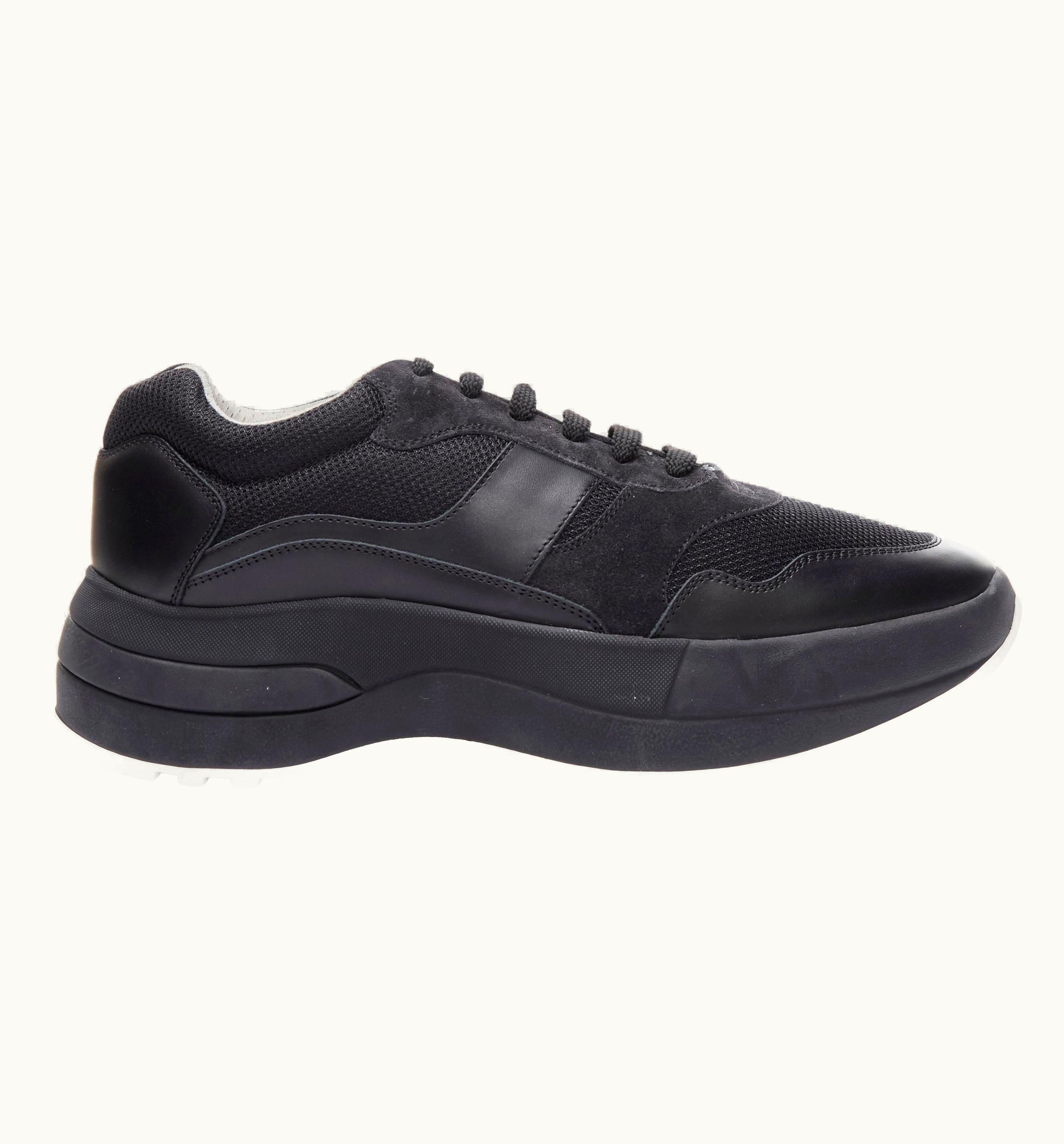 Celine Old Celine Phoebe Philo 2018 Runway Black Platform Chunky Dad Sneaker UZ0600647