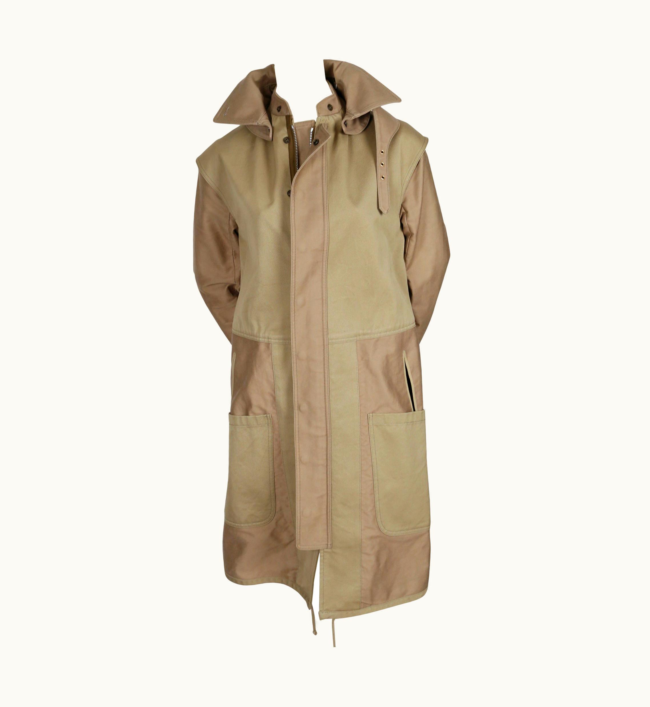 Celine 2010 Celine By Phoebe Philo Khaki Oversized Coat