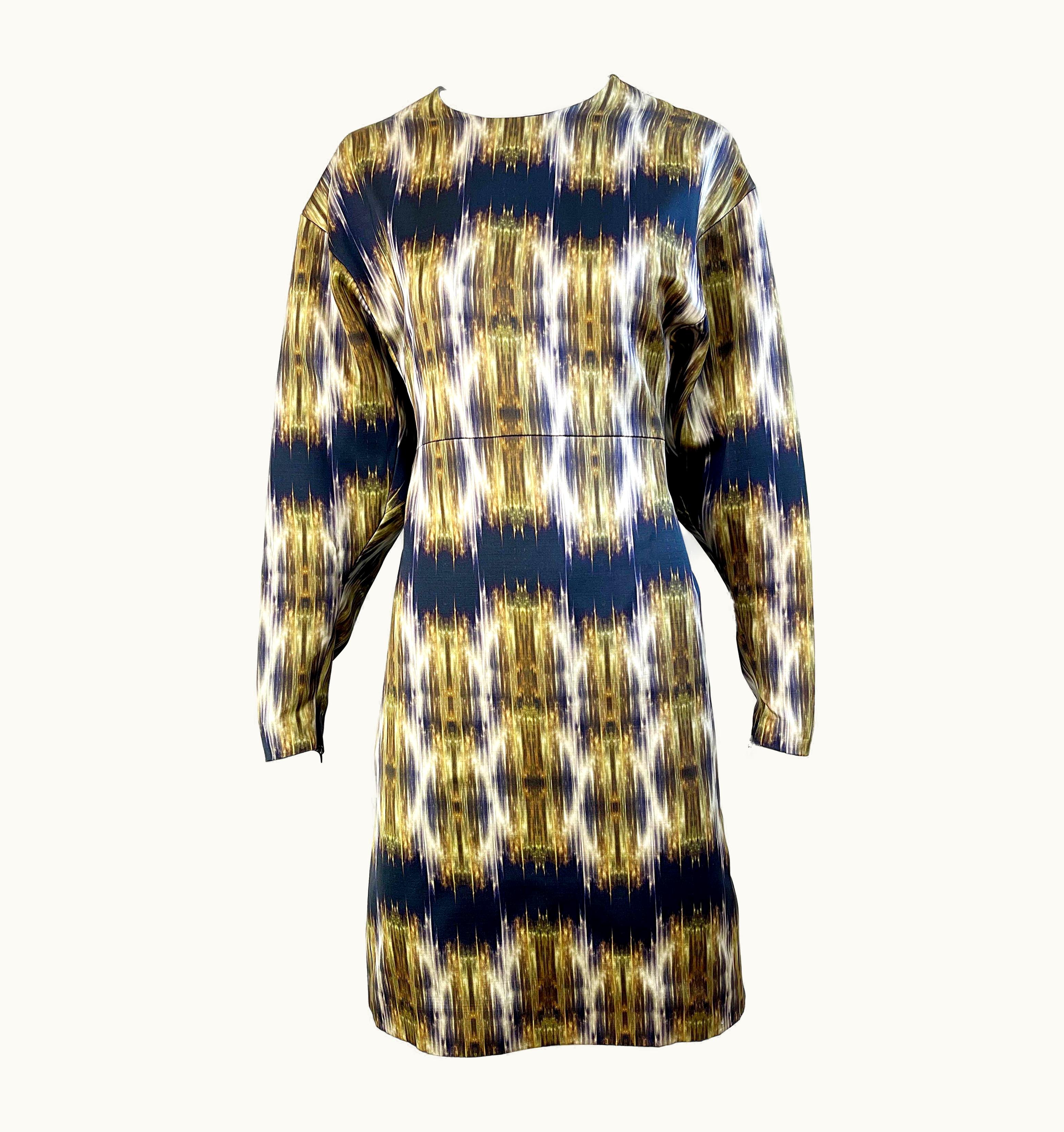 Celine By Phoebe Philo Pre Fall 2012 S/S Runway Ikat Dress