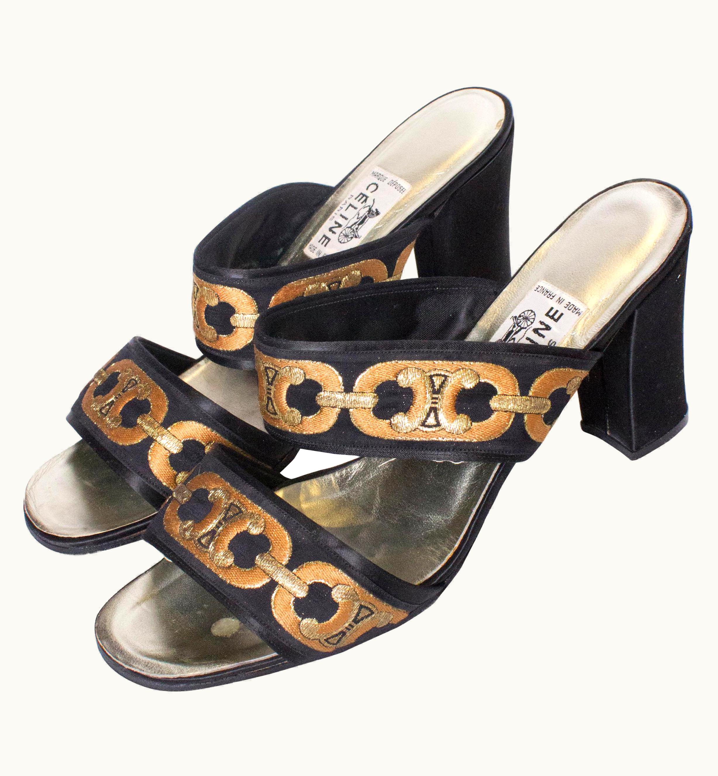 Celine Vintage Celine Mules